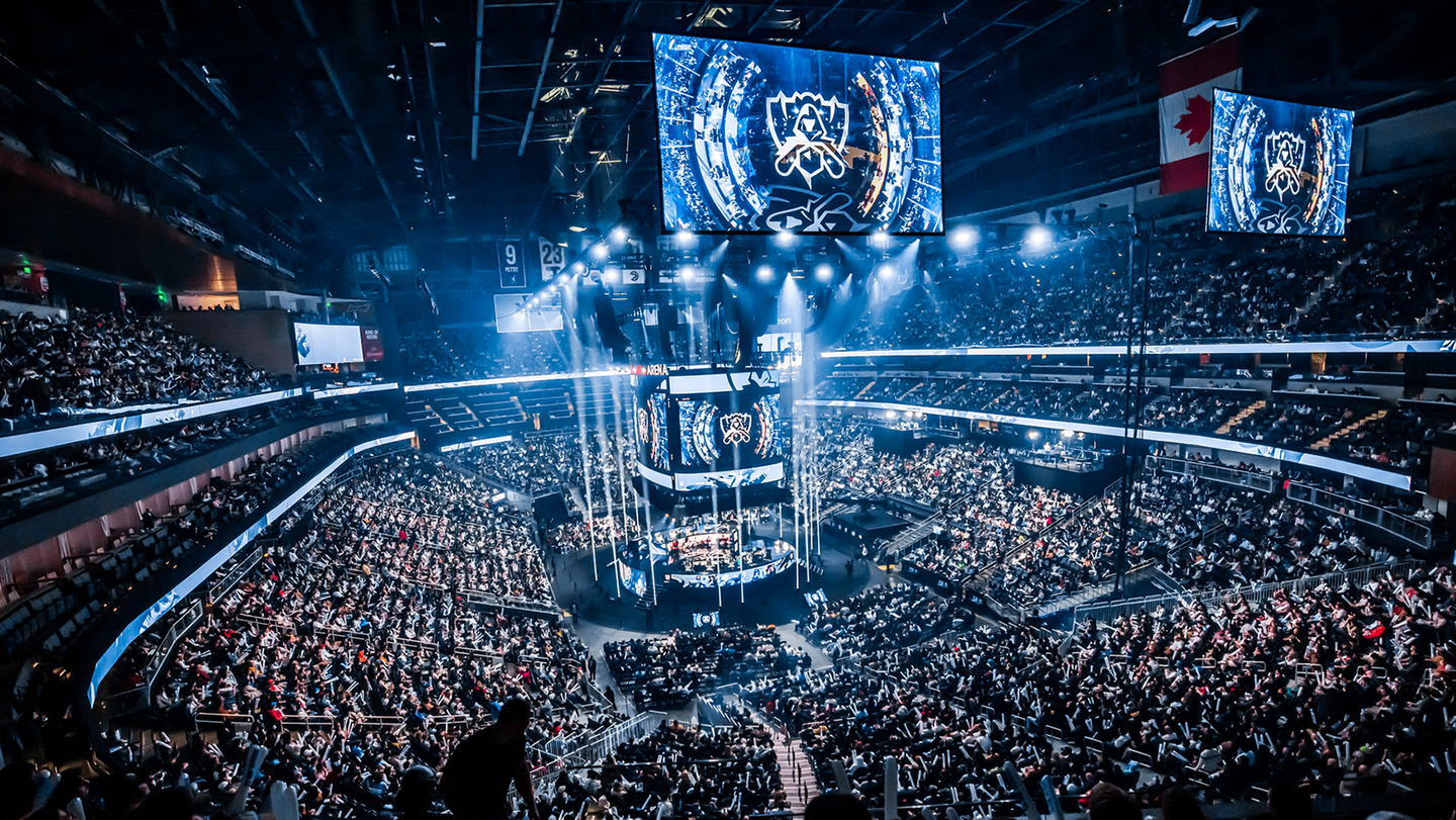 Inside the arena at Worlds 2022