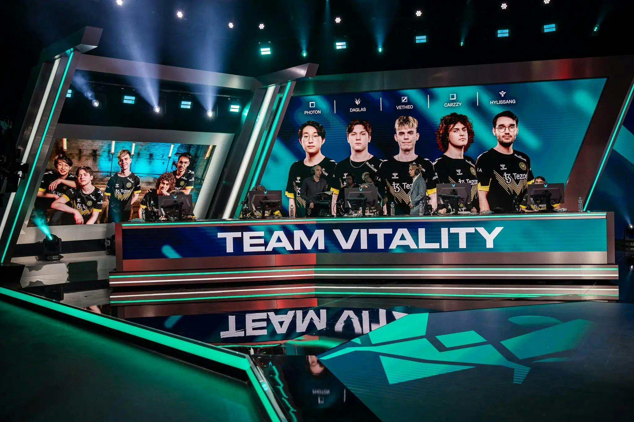 Team Vitality, competing in the 2024 LEC. Credit: Michal Konkol/Riot Games