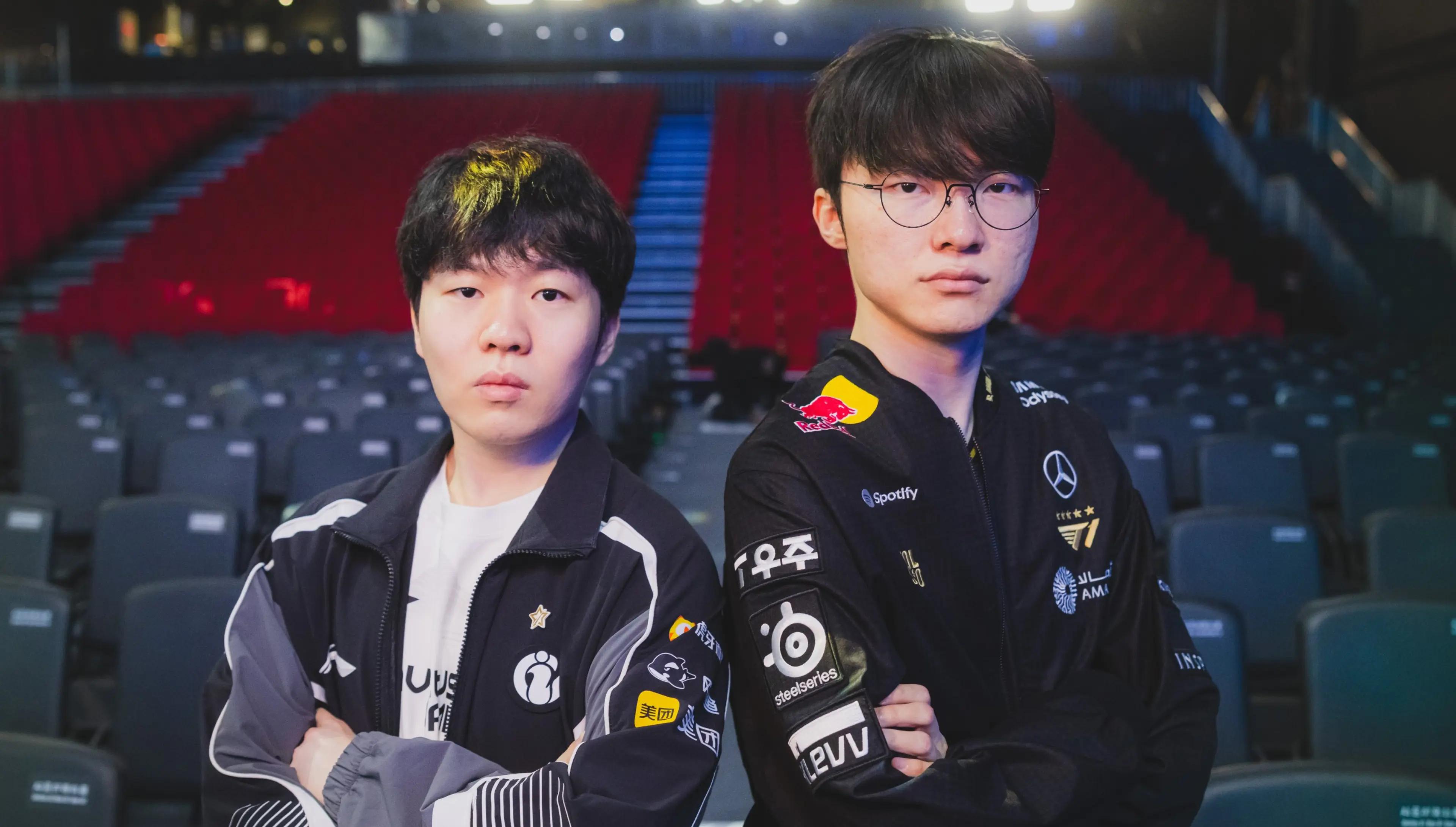 Invictus Gaming IG Rookie/T1 Faker
