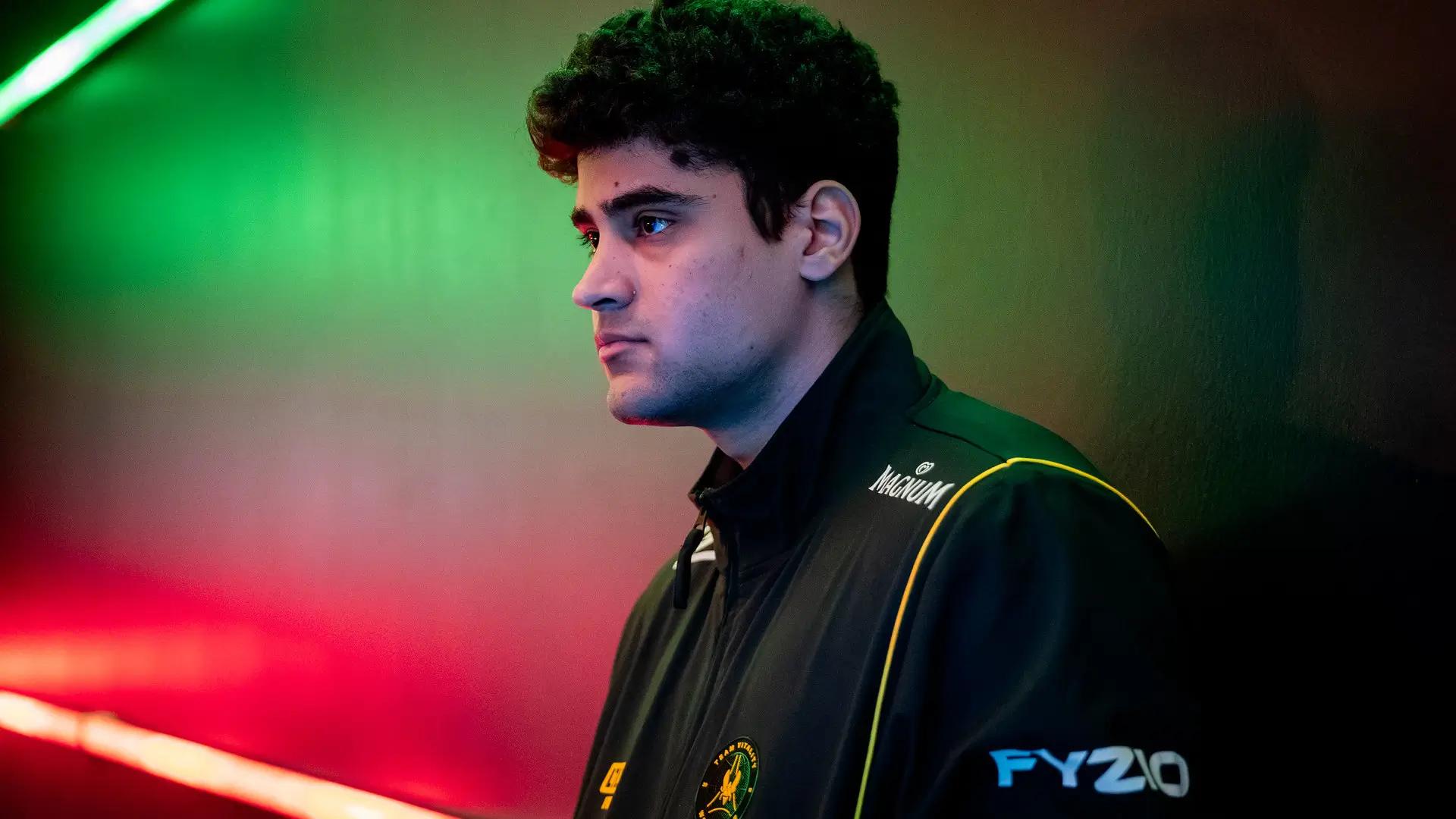 Kaan "Naak Nako" Okan, toplaner of Team Vitality. Credit: Alex Webber/Riot Games