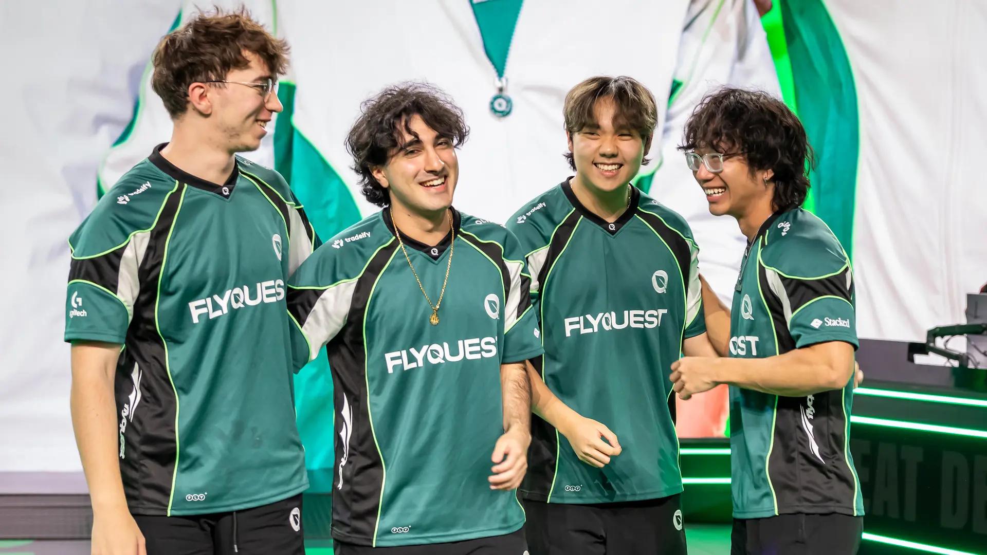 Cryogen and his teammates. Image credit: Photo by Photo by Shannon Cottrell / Riot Games