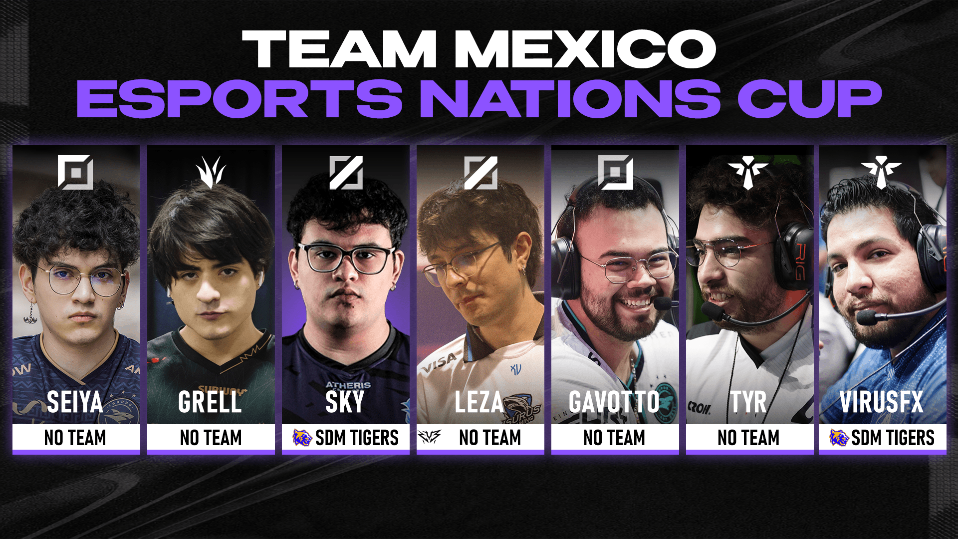 The players who will represent Mexico | Photo Credit: Riot Games