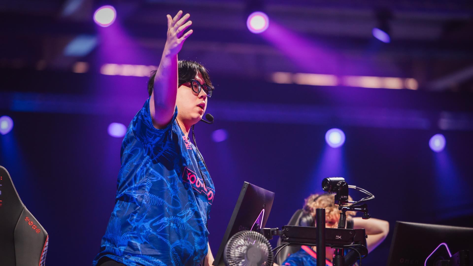 invy during the game against All Gamers. Credit: Colin Young-Wolff/Riot Games