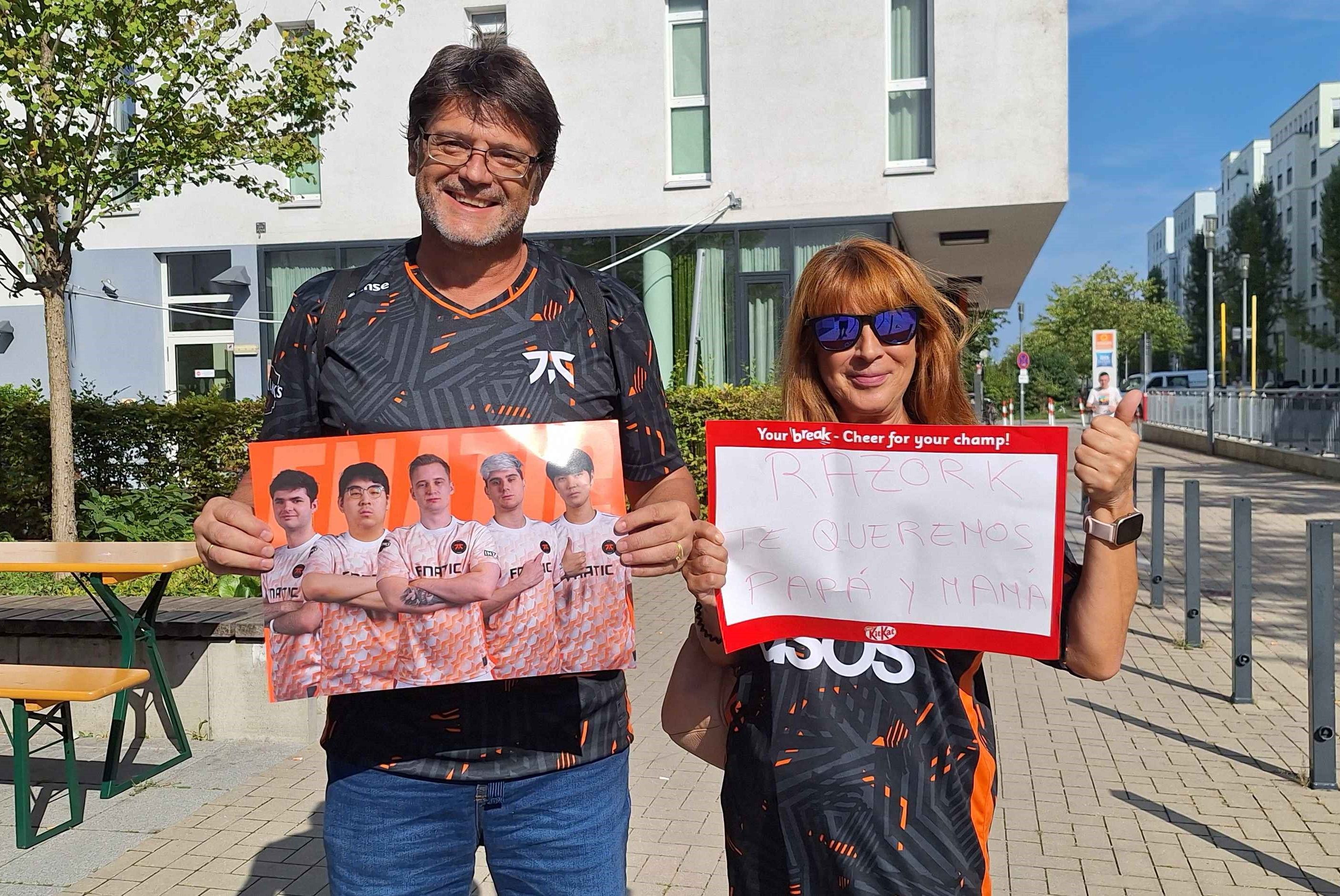 César(Dad) and Katy(Mum) at the LEC Season Finals in Munich