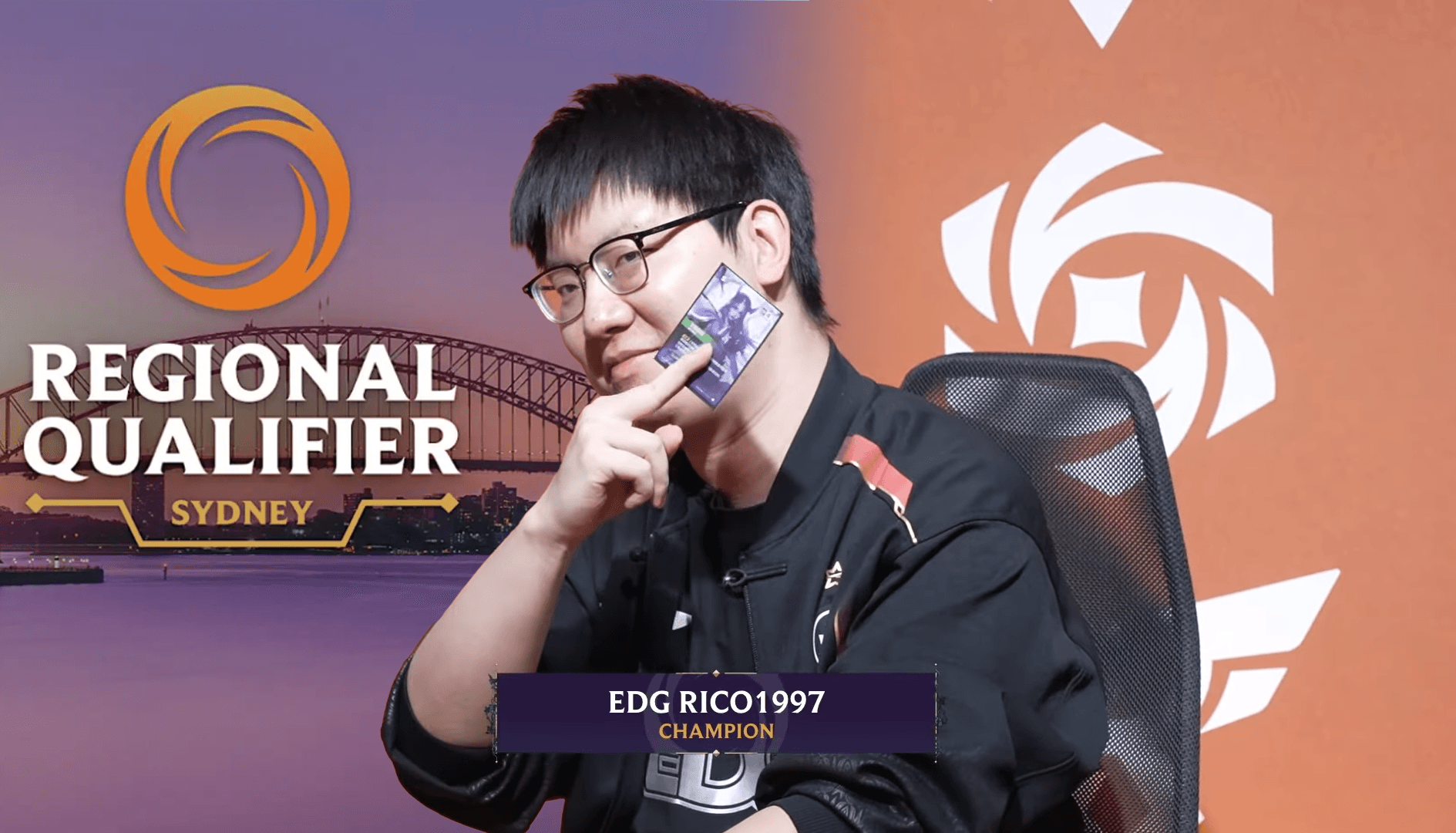 EDG Rico at Riftbound's Regional Qualifier in Sydney. Image via Sheep Esports.
