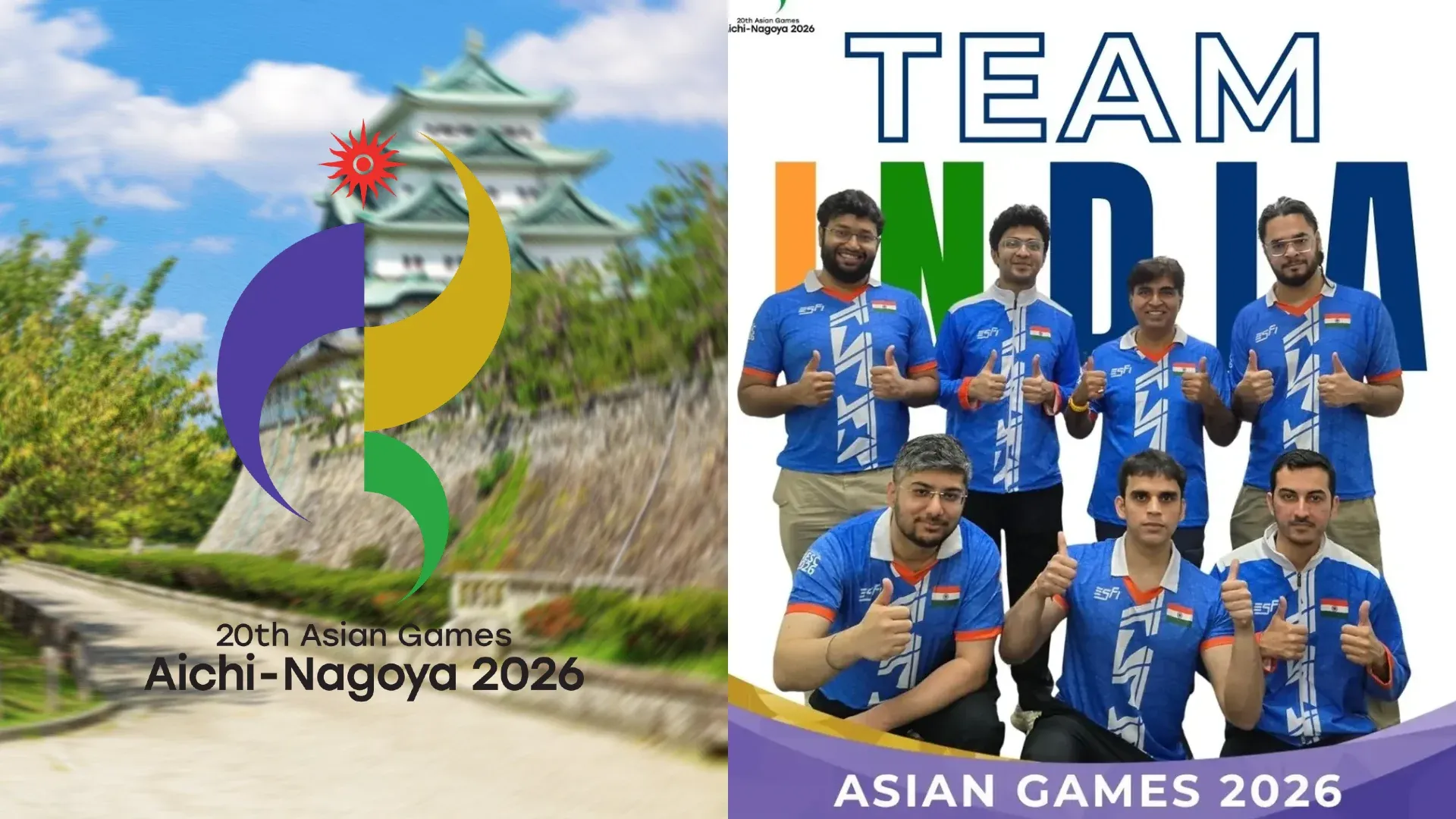 India’s road to Asian Games 2026. Credit: OCA / ESFI