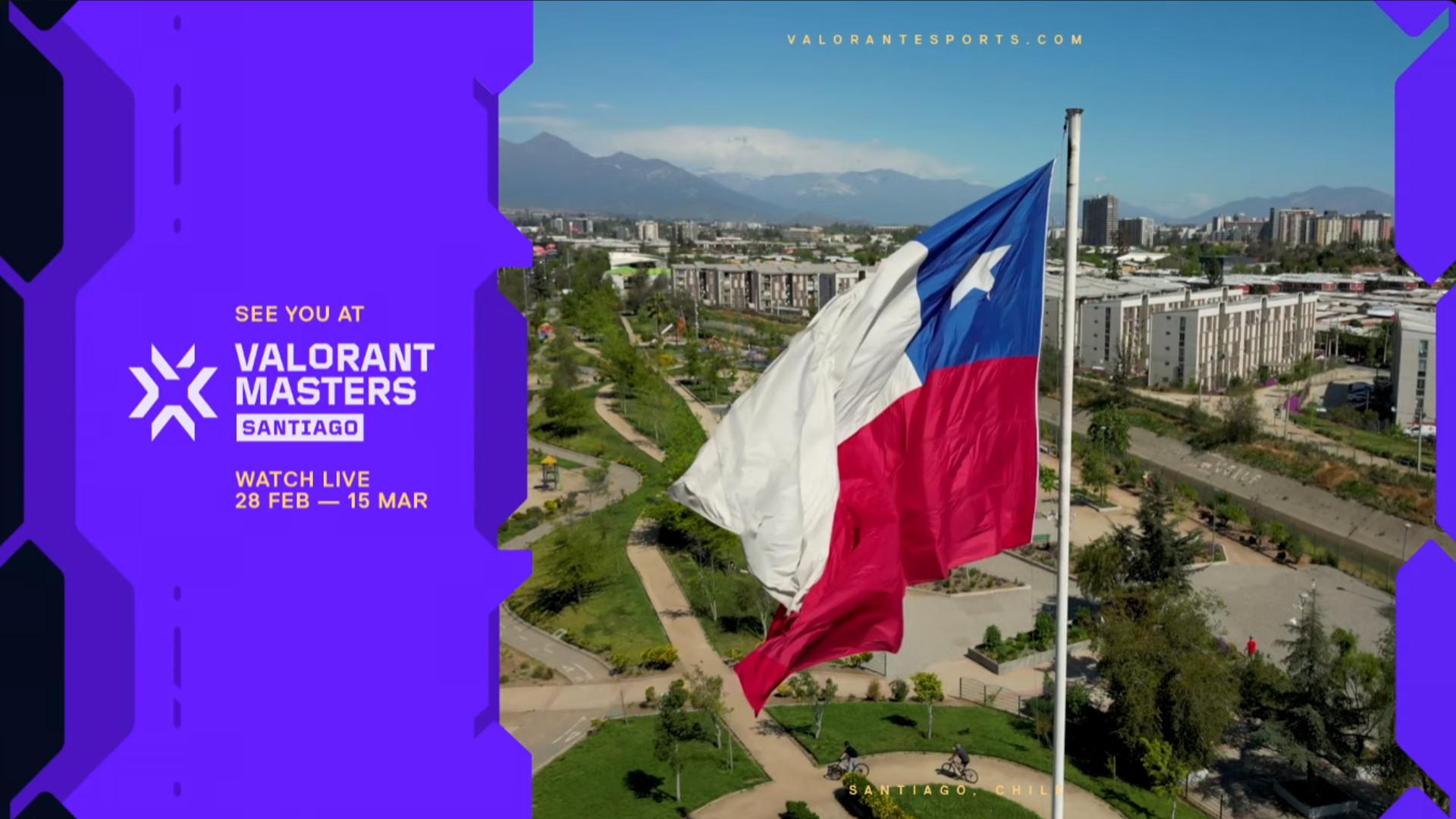 The first Masters of the year will take place at Santiago. Credit: VALORANT/Riot Games