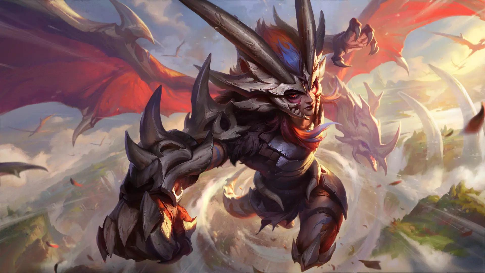 Boneclaw Shyvana, one of the newly reworked skins. Credit: Riot Games