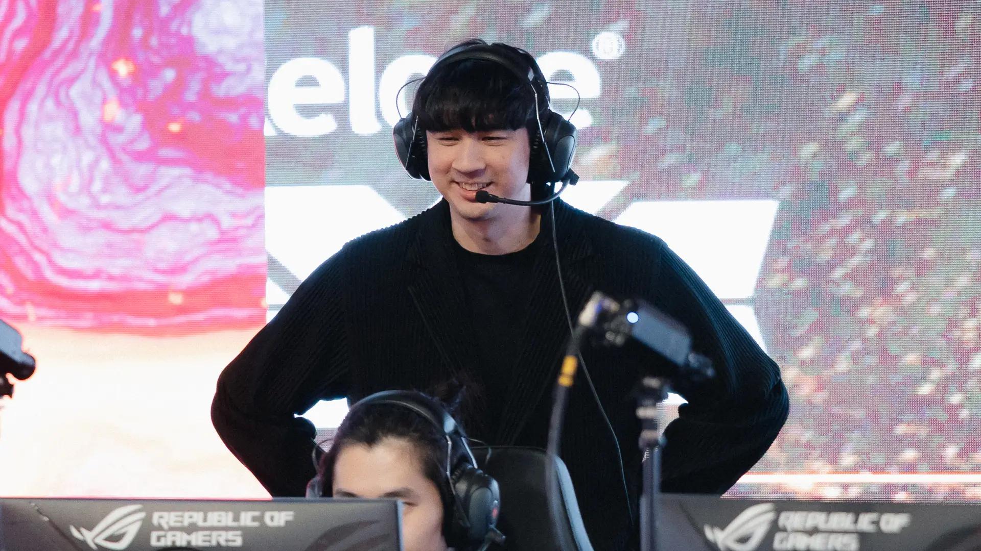 Chen "REFRA1N" Kuan-Ting, coach of Deep Cross Gaming. Photo Credit: LCP
