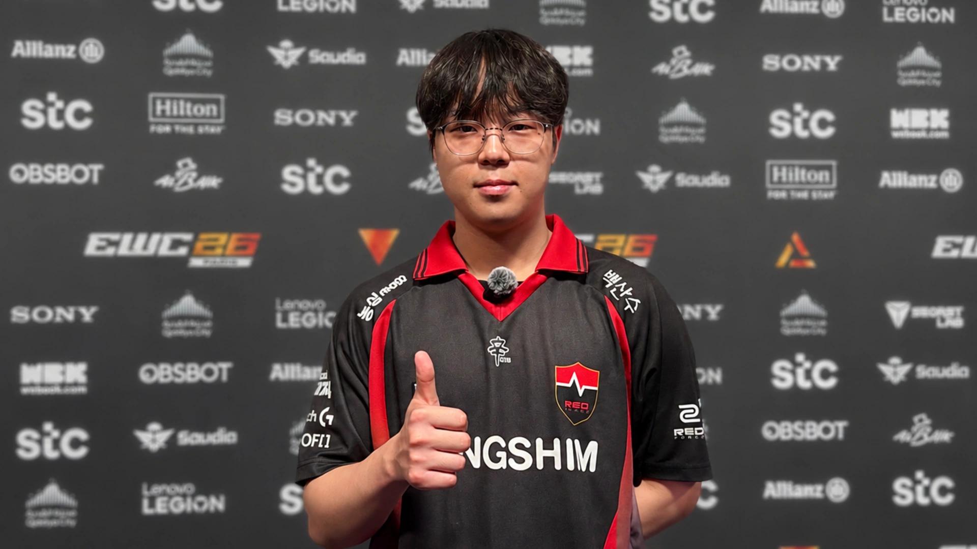 Dambi at EWC 2026. Credit: Sheep Esports