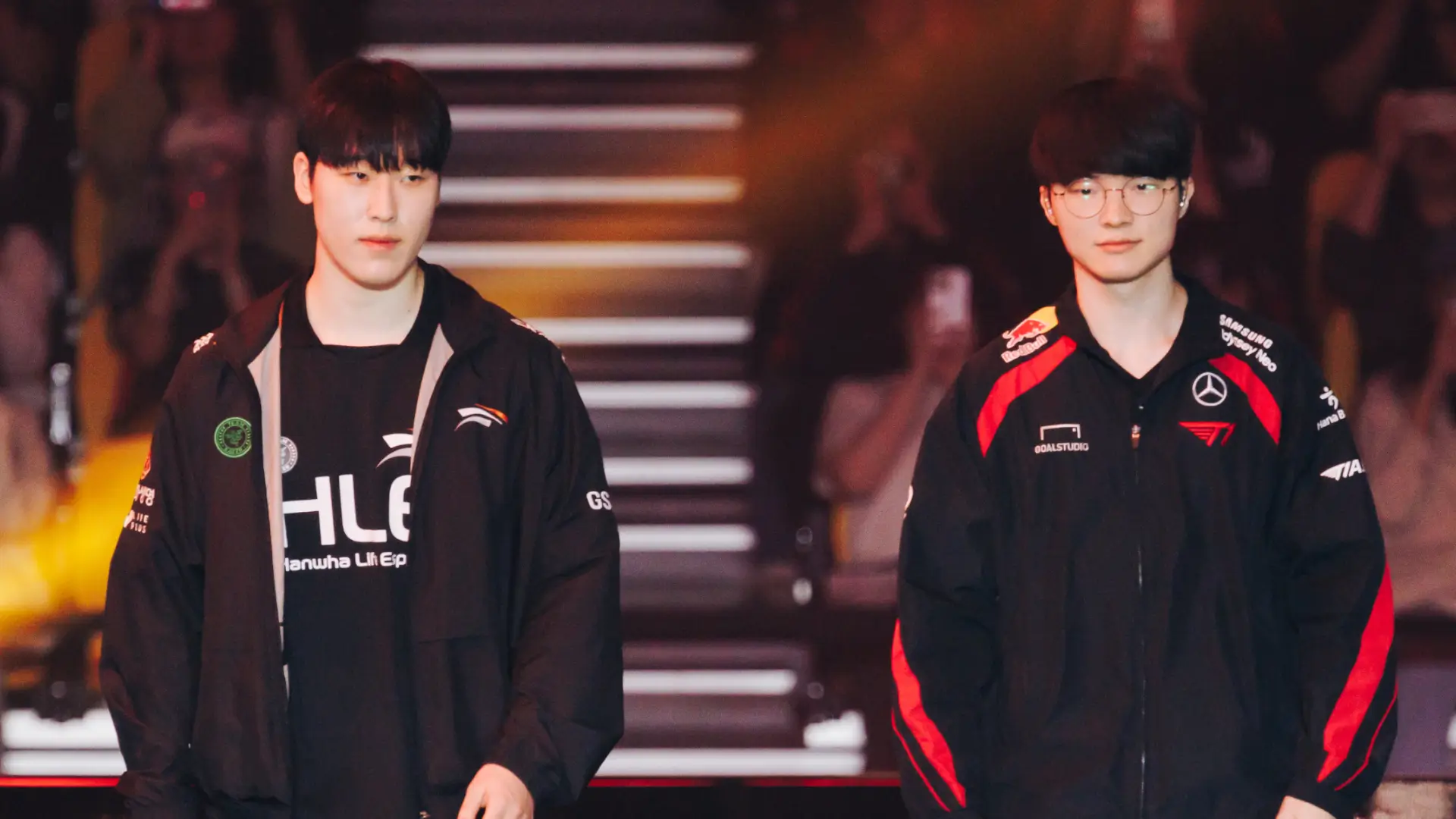 Zeka and Faker. Photo Credit: Riot Games/LCK