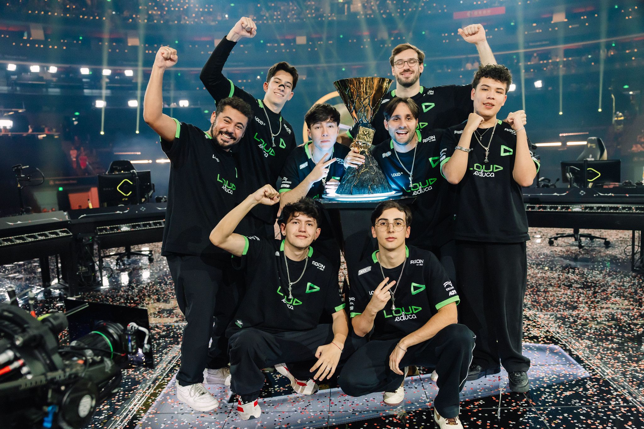 LOUD two time Champions winner. Credit: Colin Young-Wolff/Riot Games