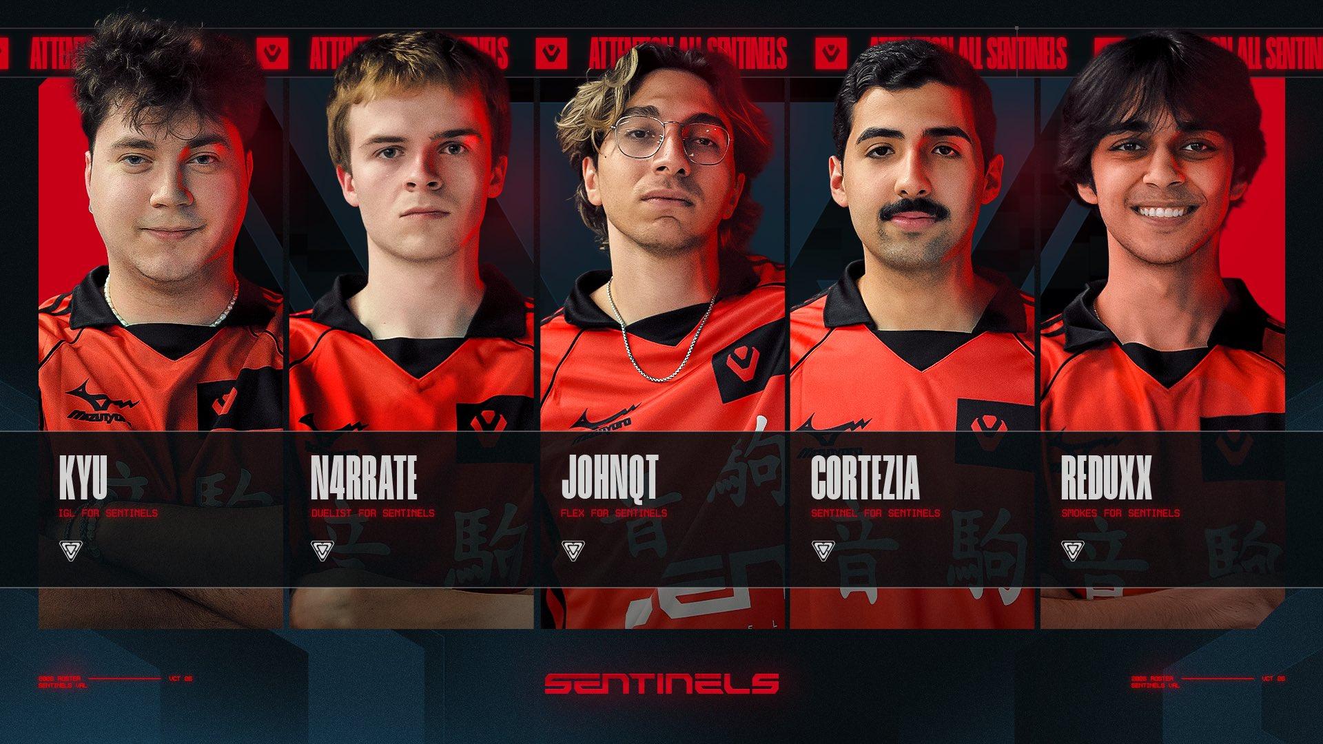 Sentinels announced their roster just before the Red Bull Homeground - Credit: SENTINELS/VALORANT