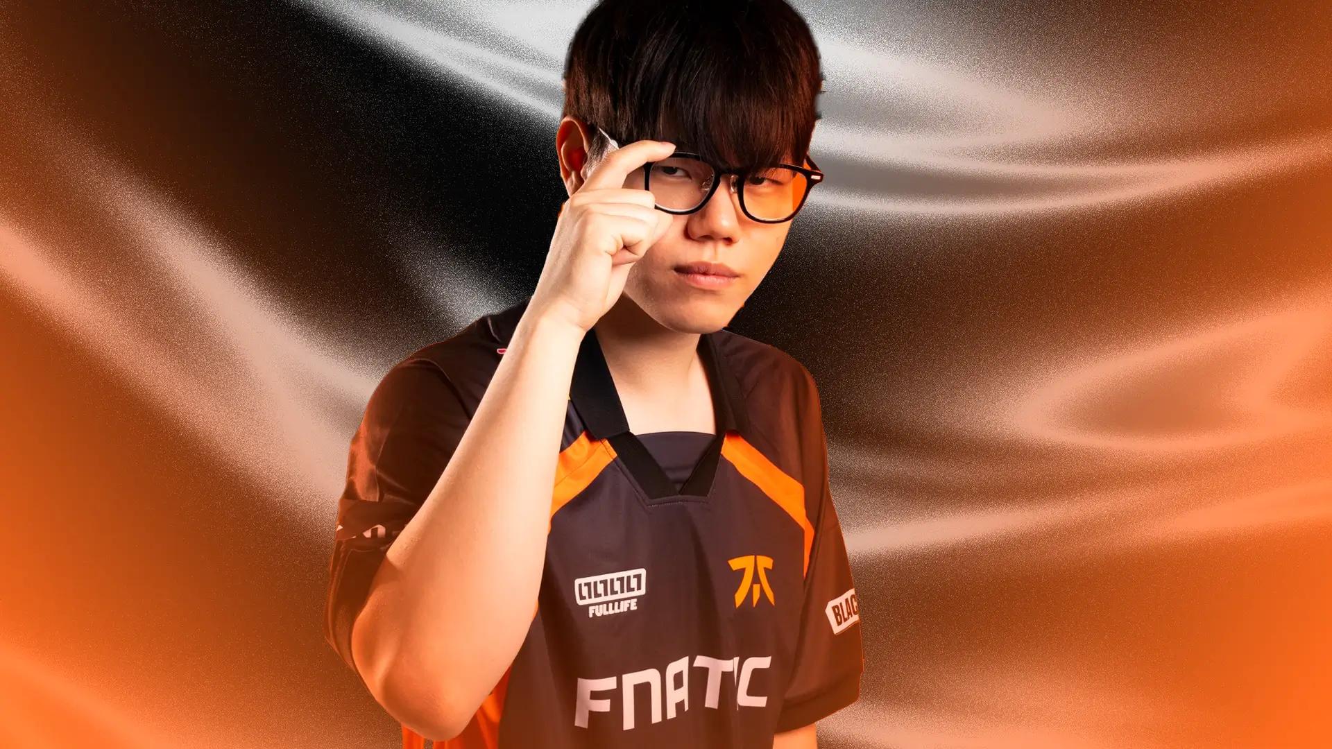 Lim "Soboro" Seong-min, toplaner of Fnatic. Photo Credit: Fnatic