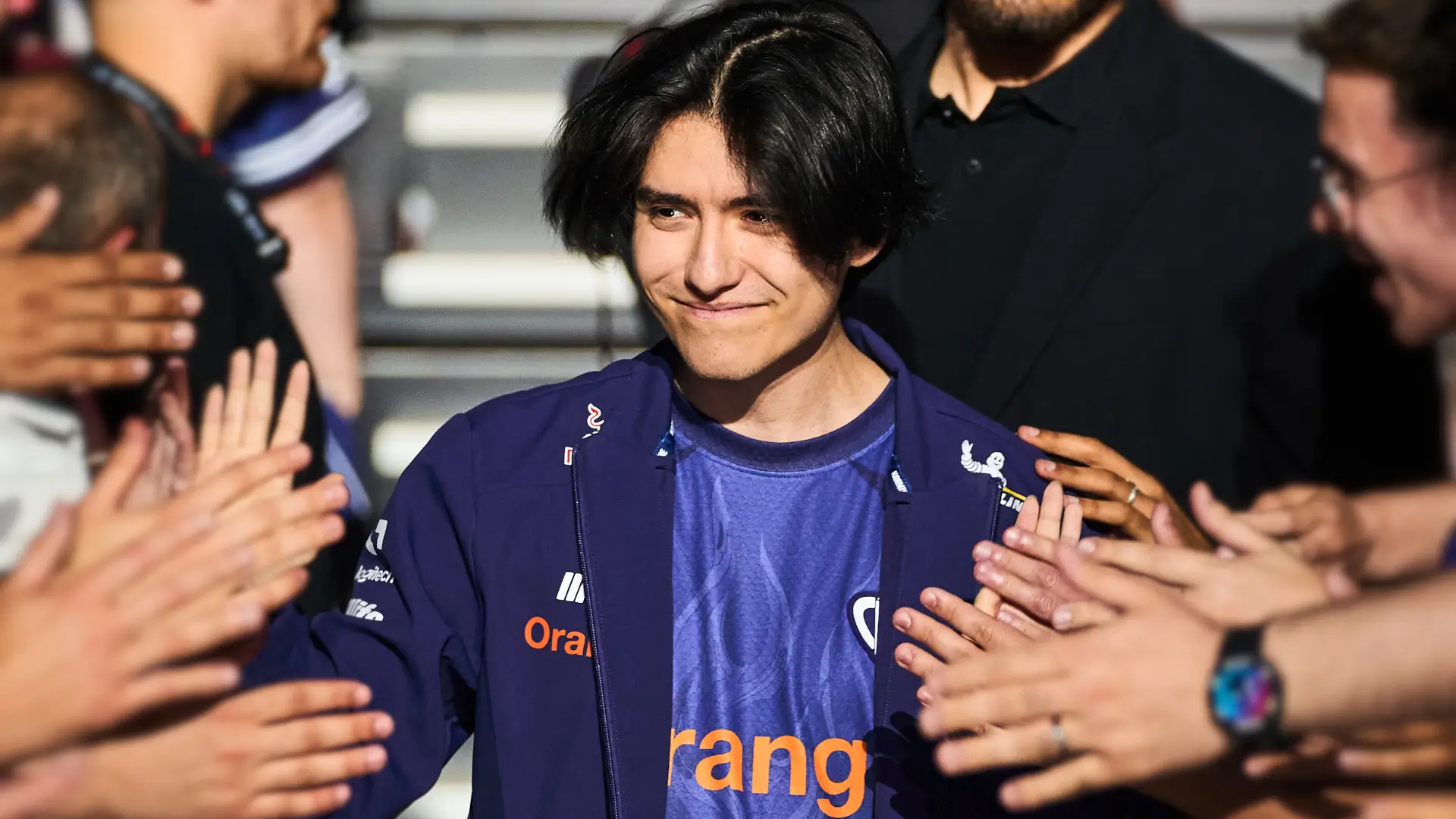 Martin "Yike" Sundelin, jungler of Karmine Corp in the LEC 2025 Spring Season at the Évry roadtrip.