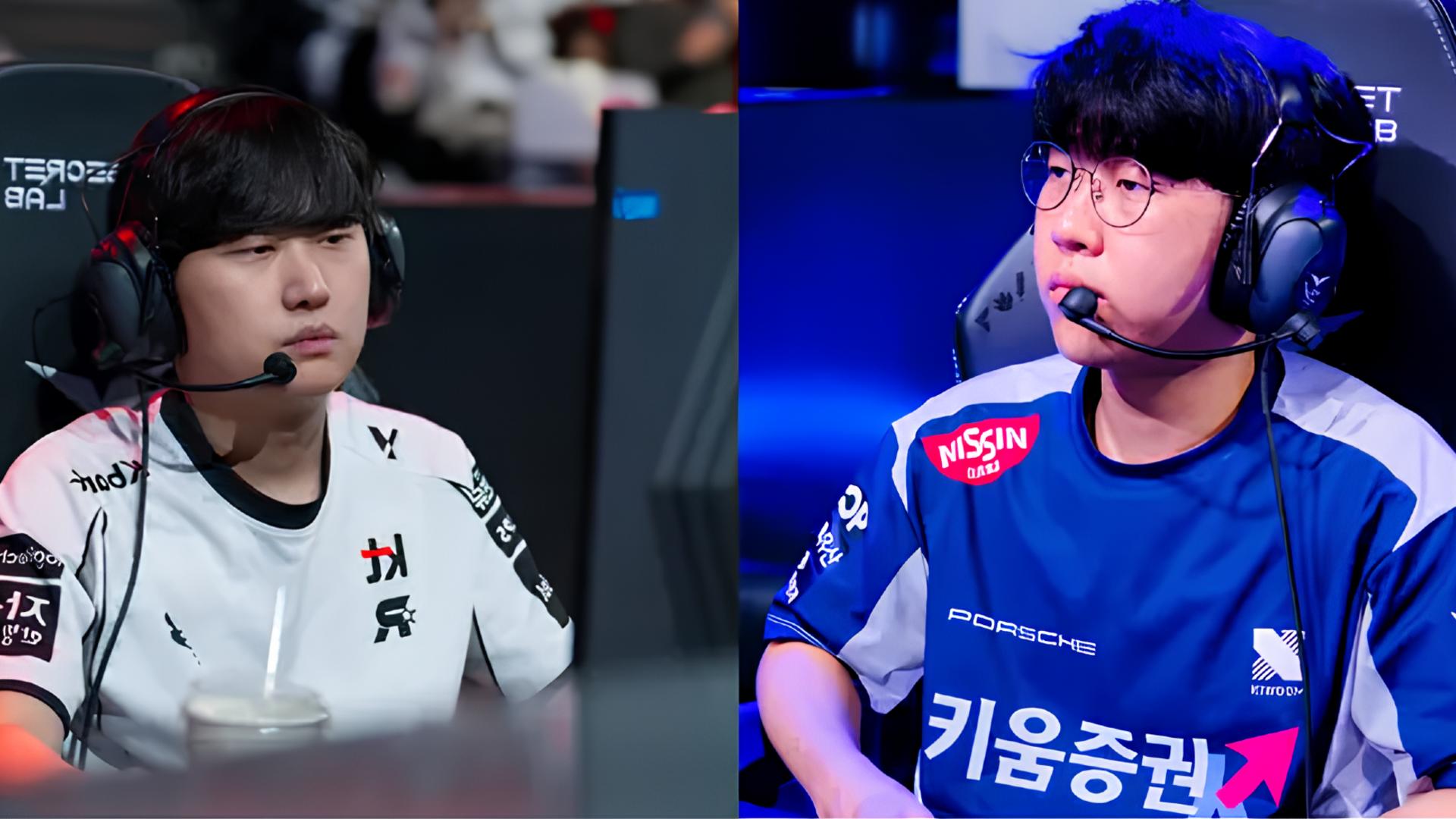 Aiming and Jiwoo. Credit: LCK/Riot Games