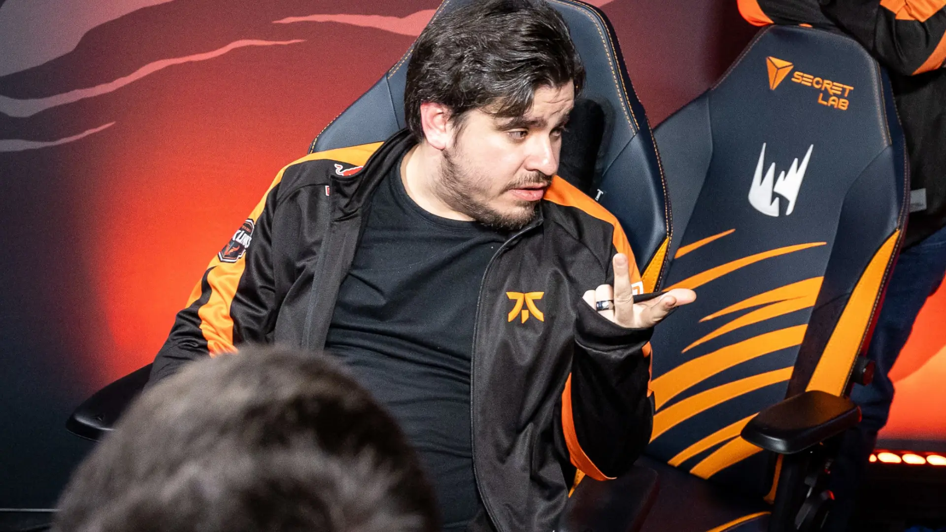 Fabian "GrabbZ" Lohmann, head coach of Fnatic in the 2025 LEC Spring Season.
