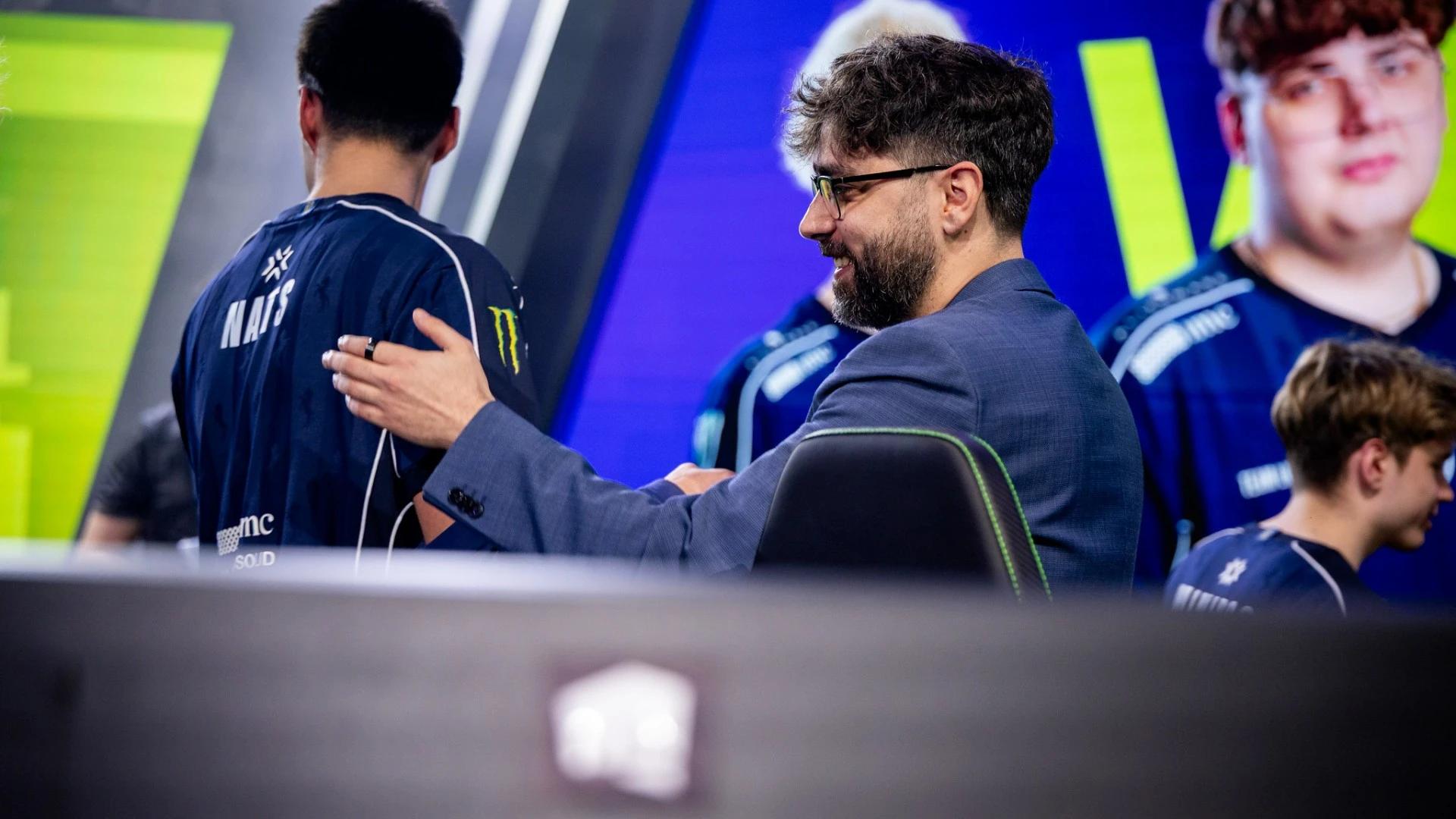 LohaN after his team's victory against Karmine Corp in Week 2. Credit: Wojciech Wandzel/Riot Games