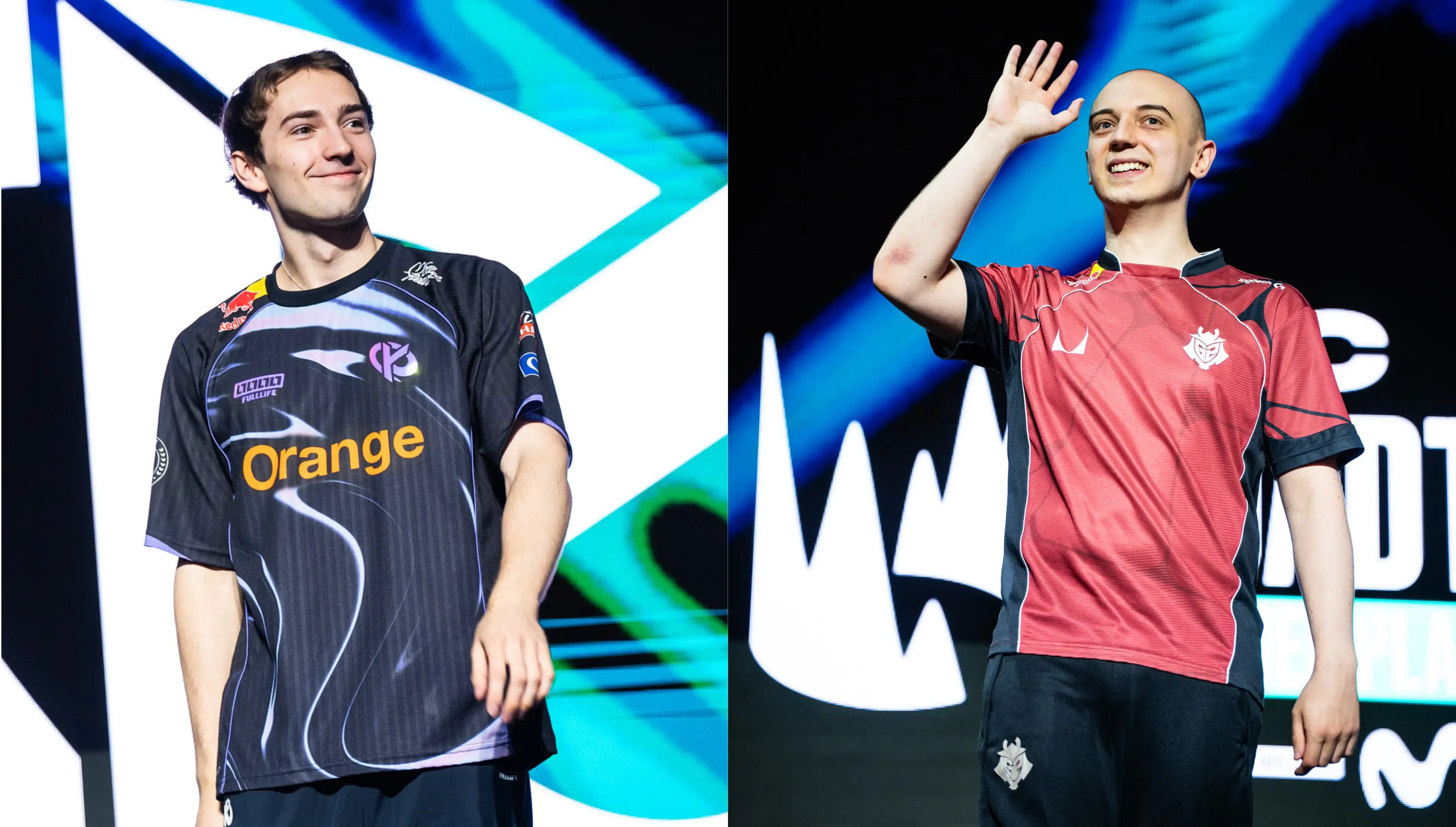 Karmine Corp Busio and G2 Caps. Credit: Hara Amorós/Riot Games