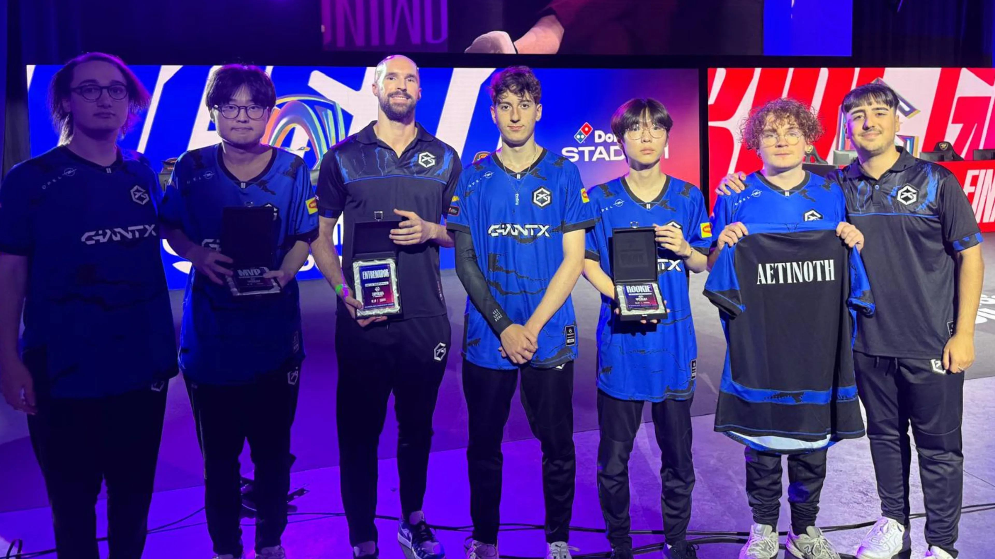 GIANTX Pride full roster at the Madrid Arena