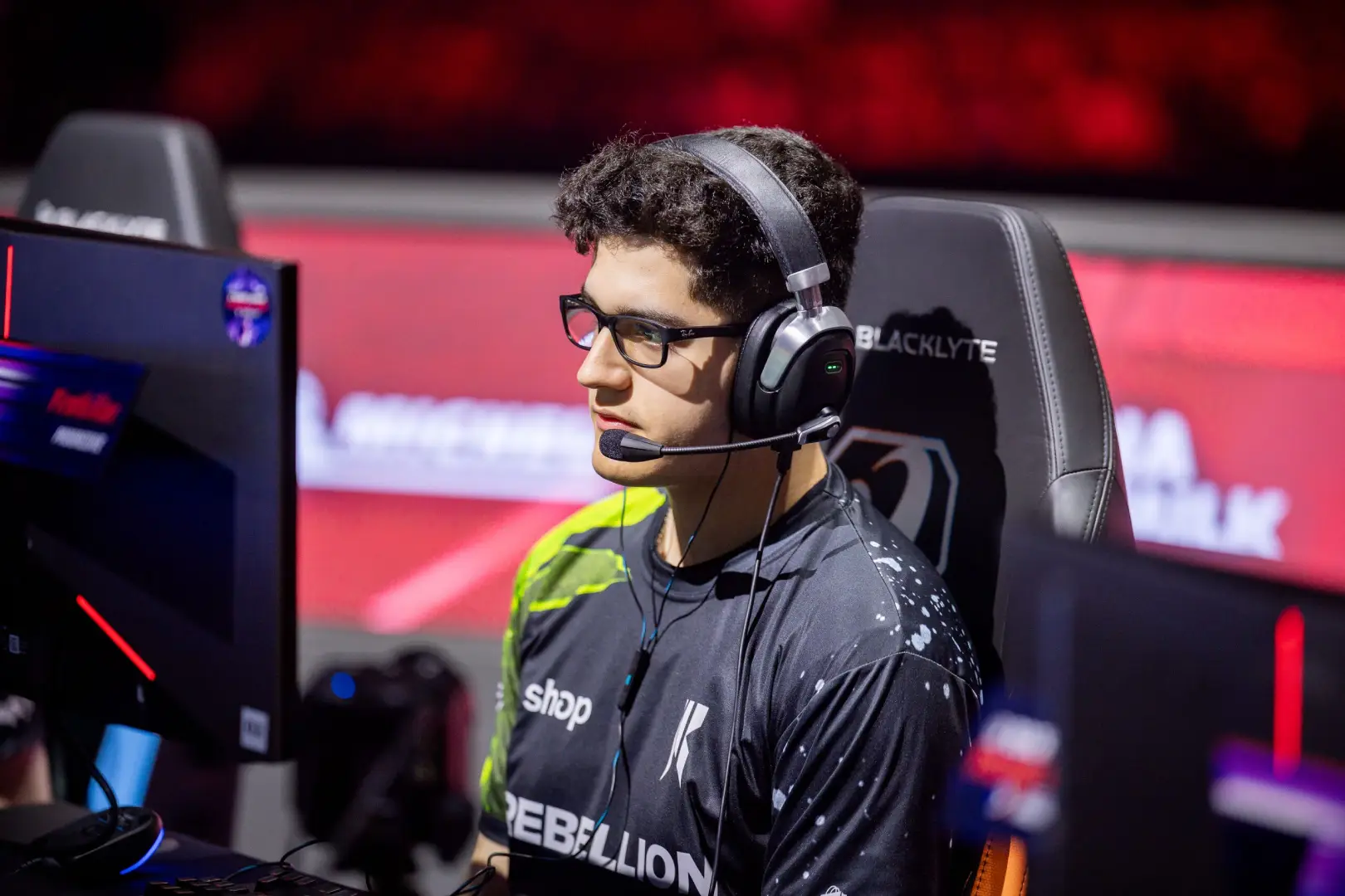 Firstkiller competing at the RLCS 2026 Paris Major. Credit: Michał Konkol