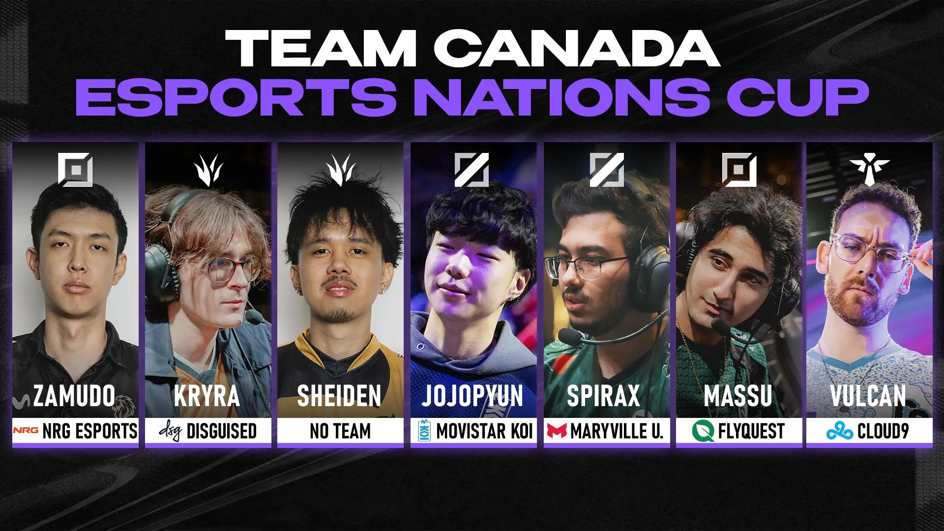 Canadian Roster for ENC. Credit: Riot Games/Sheep Esports