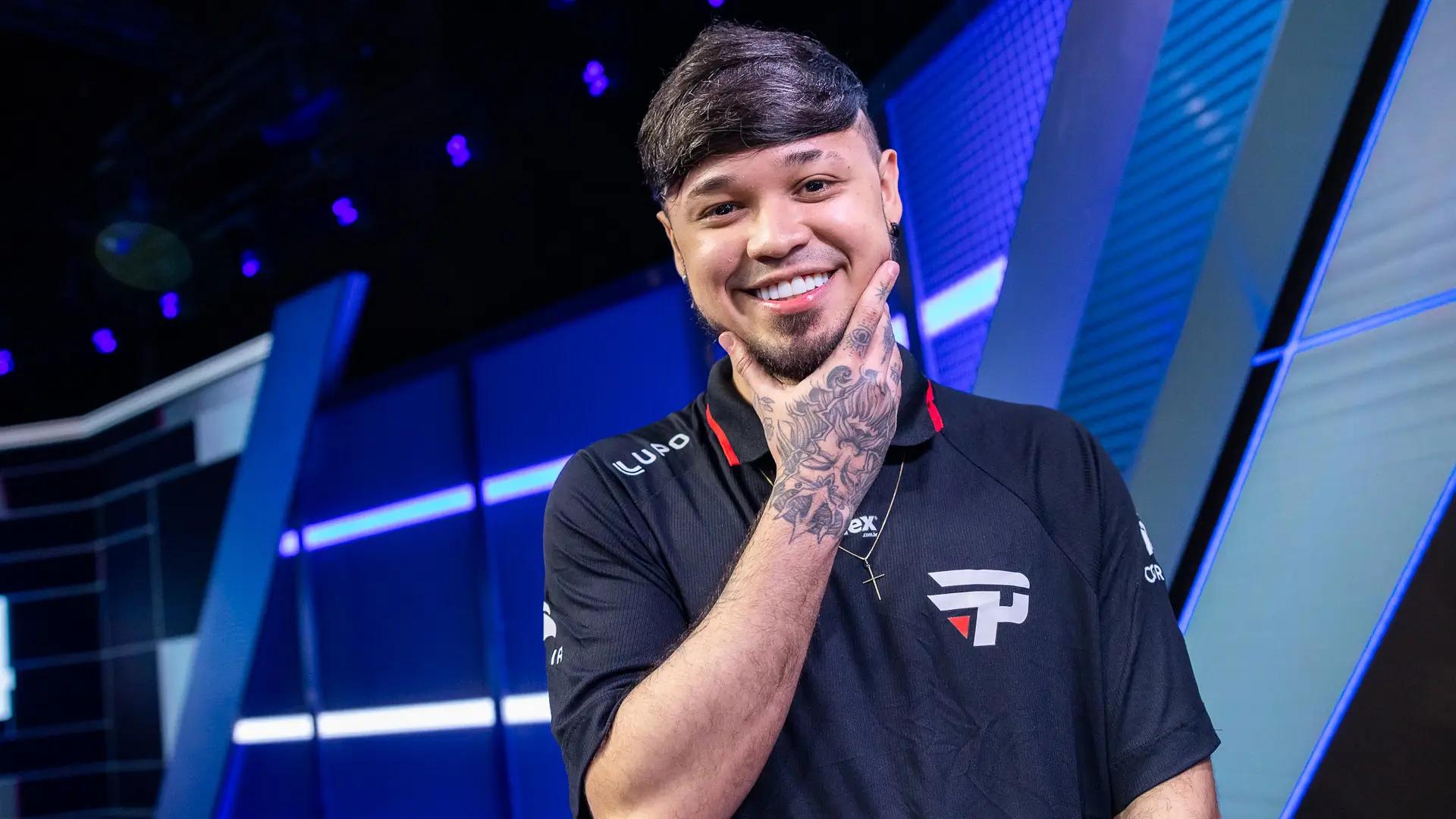 Alexandre "TitaN" Lima dos Santos, AD Carry of paiN Gaming at Worlds 2024, representatives of the CBLOL.