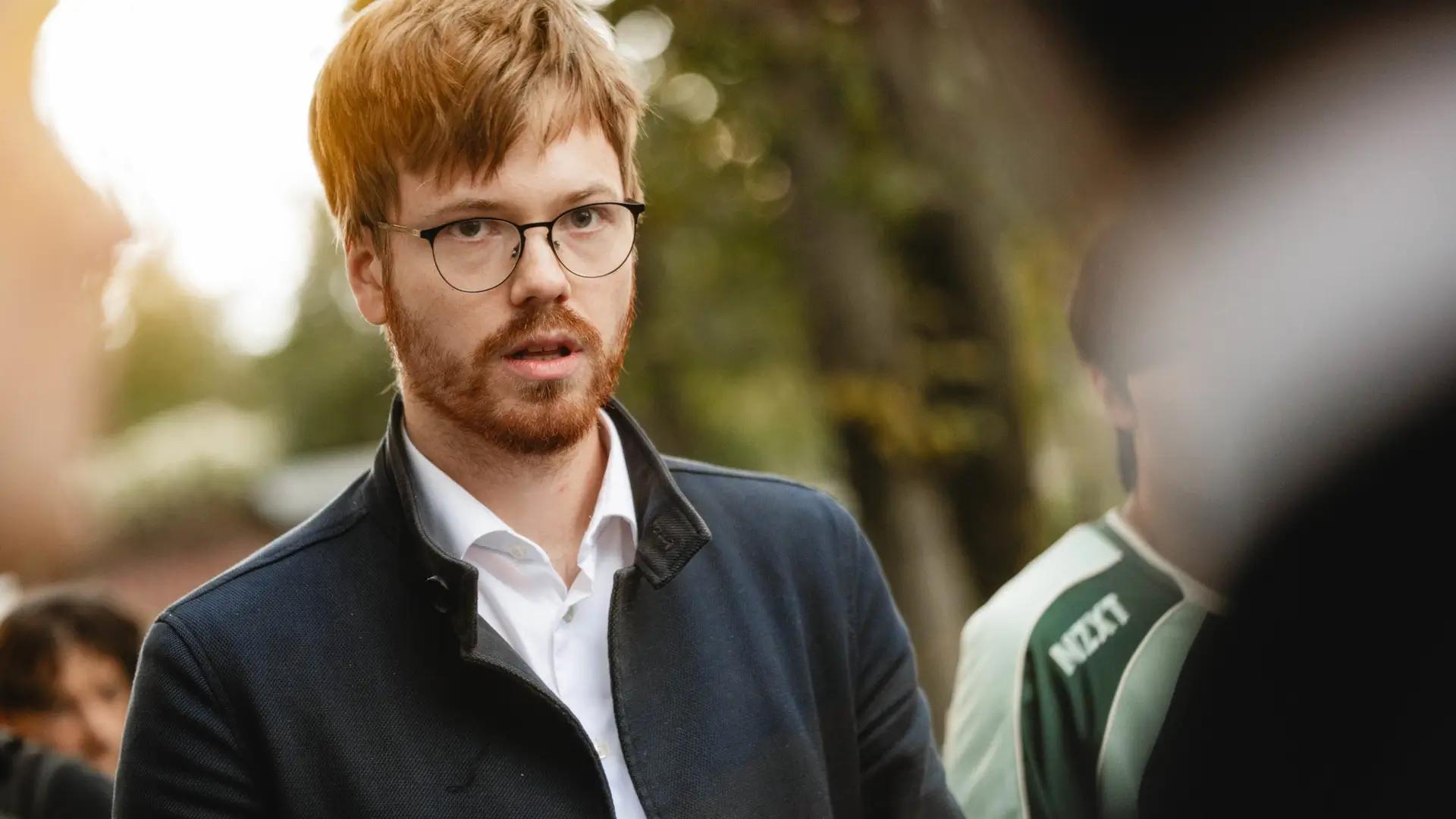 Erlend “Nukeduck” Våtevik Holm, new head coach of Team Heretics. Photo Credit: Colin Young-Wolff/Riot Games