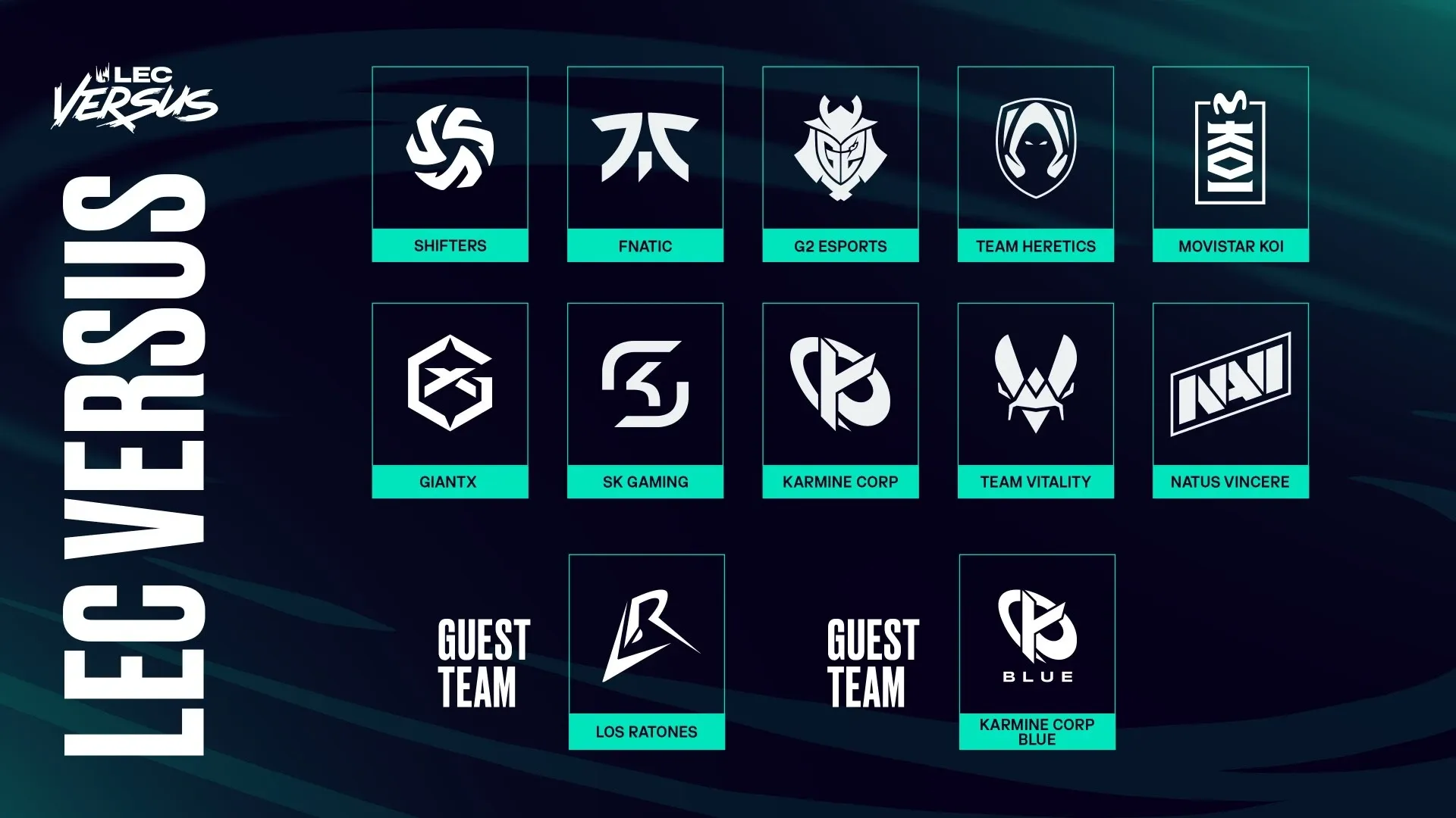 All the teams competing for LEC Versus - Photo Credit: Riot Games/LEC