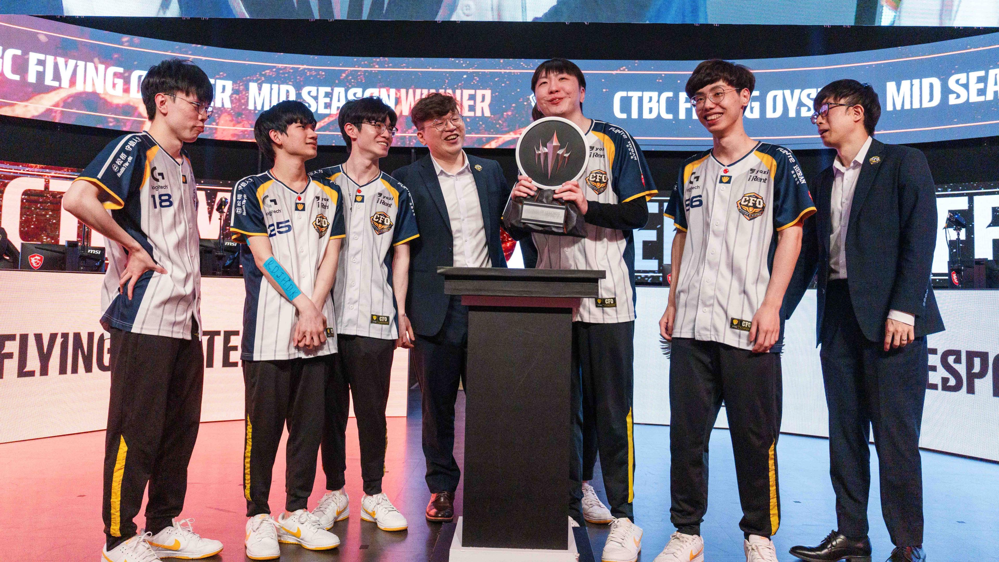 CFO lifting the trophy against GAM