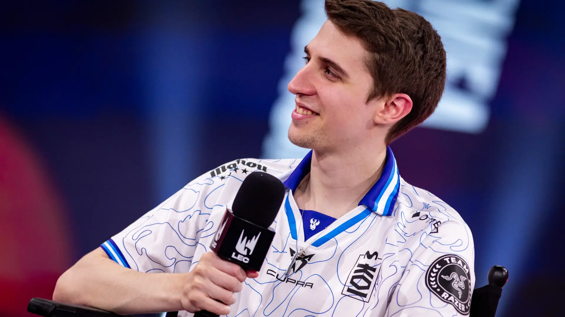 David "Supa" Martínez García, AD Carry of Movistar KOI in the 2025 LEC Summer Playoffs.