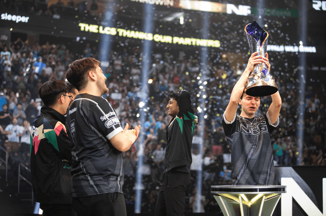 NRG Players and Coaching staff LCS Summer Finals 2023