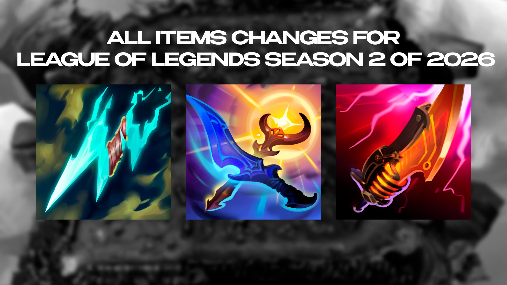 Statik Shiv, Dusk and Dawn & Voltaic Cyclosword will be adjusted. Credit: Sheep Esports.