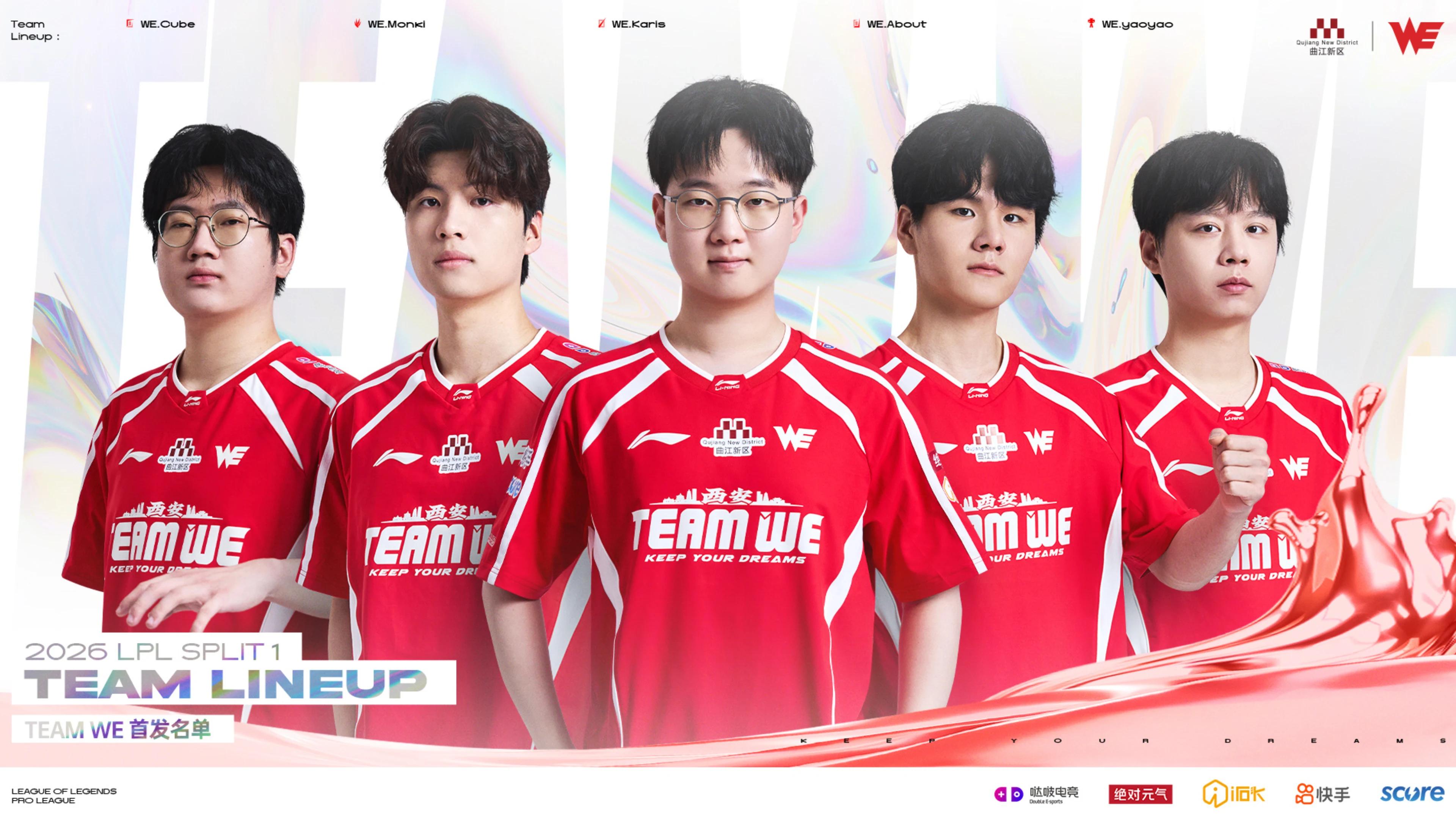 In 2025, Team WE finished 4th in Split 2 of the LPL. Credit: Team WE