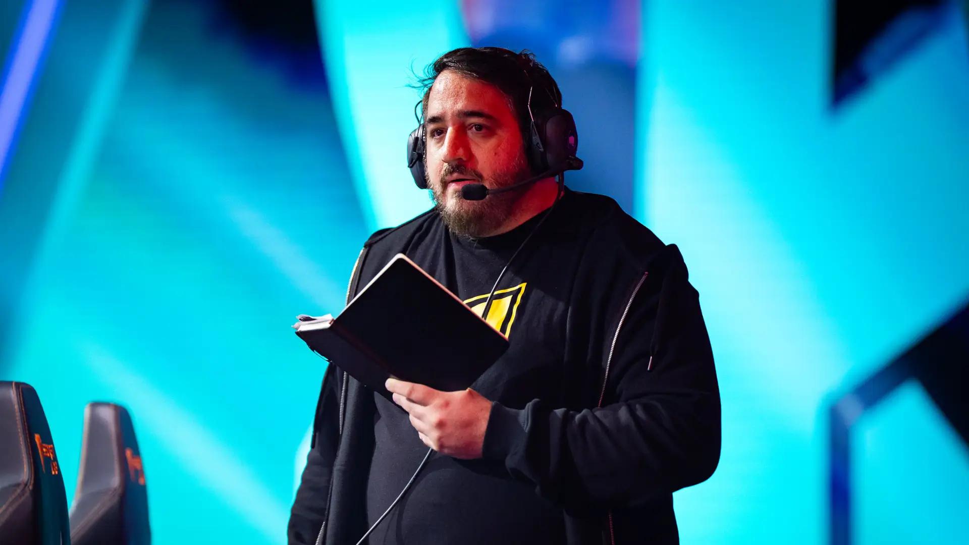 Vasilis "TheRock" Voltis, head coach of NAVI. Photo Credit: MichaÅ Konkol/Riot Games