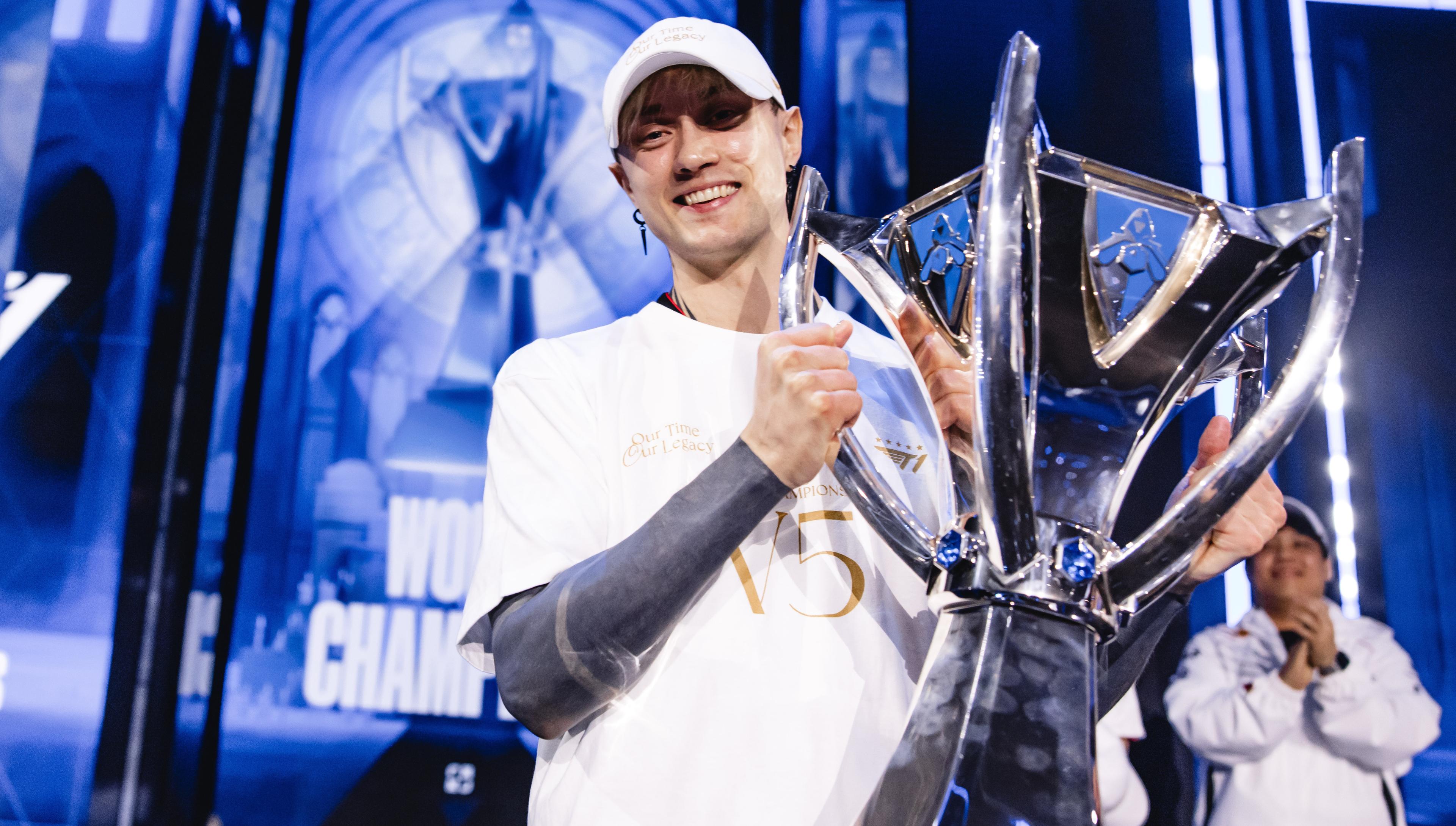 Rekkles was T1âs sixth player at Worlds 2024. Credit: Colin Young-Wolff/Riot Games