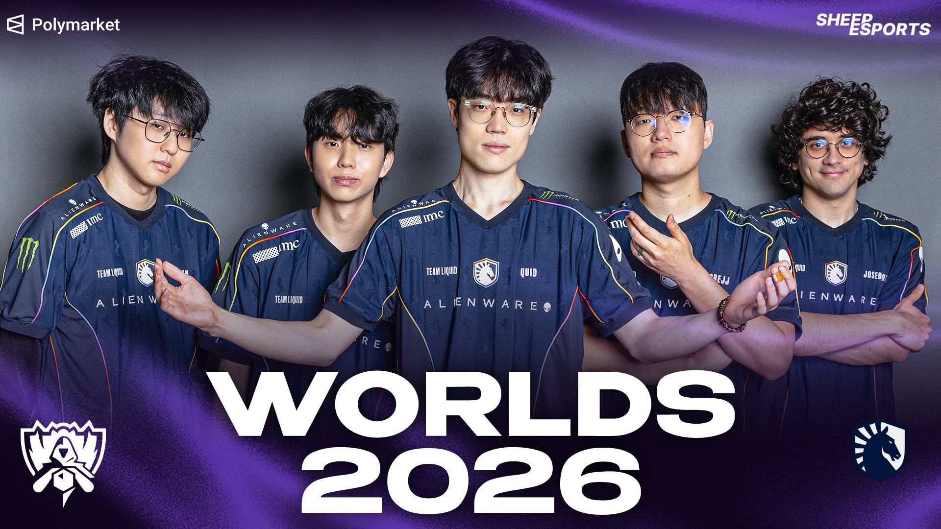 Team Liquid's roster is ready for Worlds! | Photo Credit: Sheep Esports