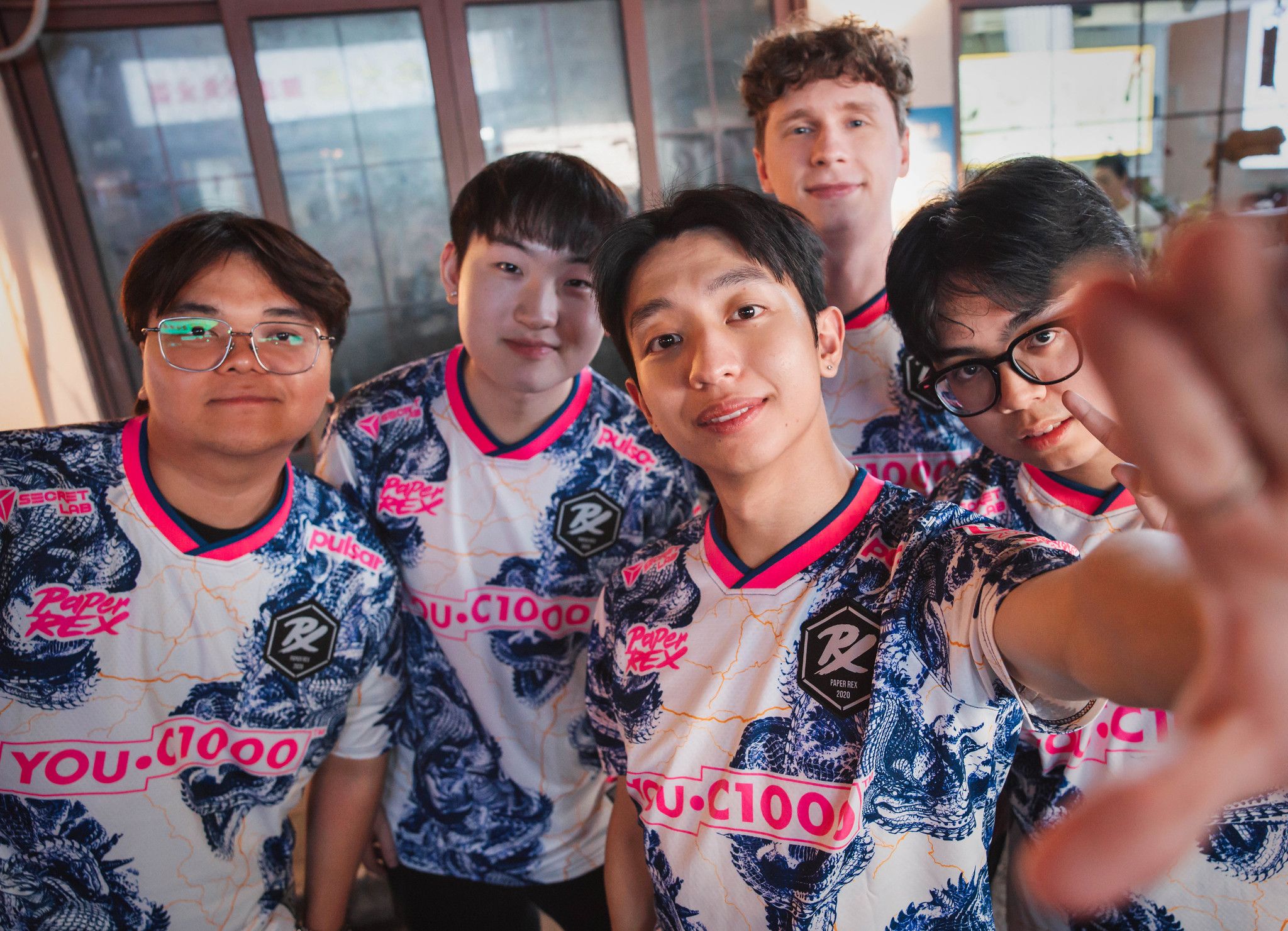 Players of PRX, the first team on Champions playoffs. Credit: Colin Young-Wolff/Riot Games