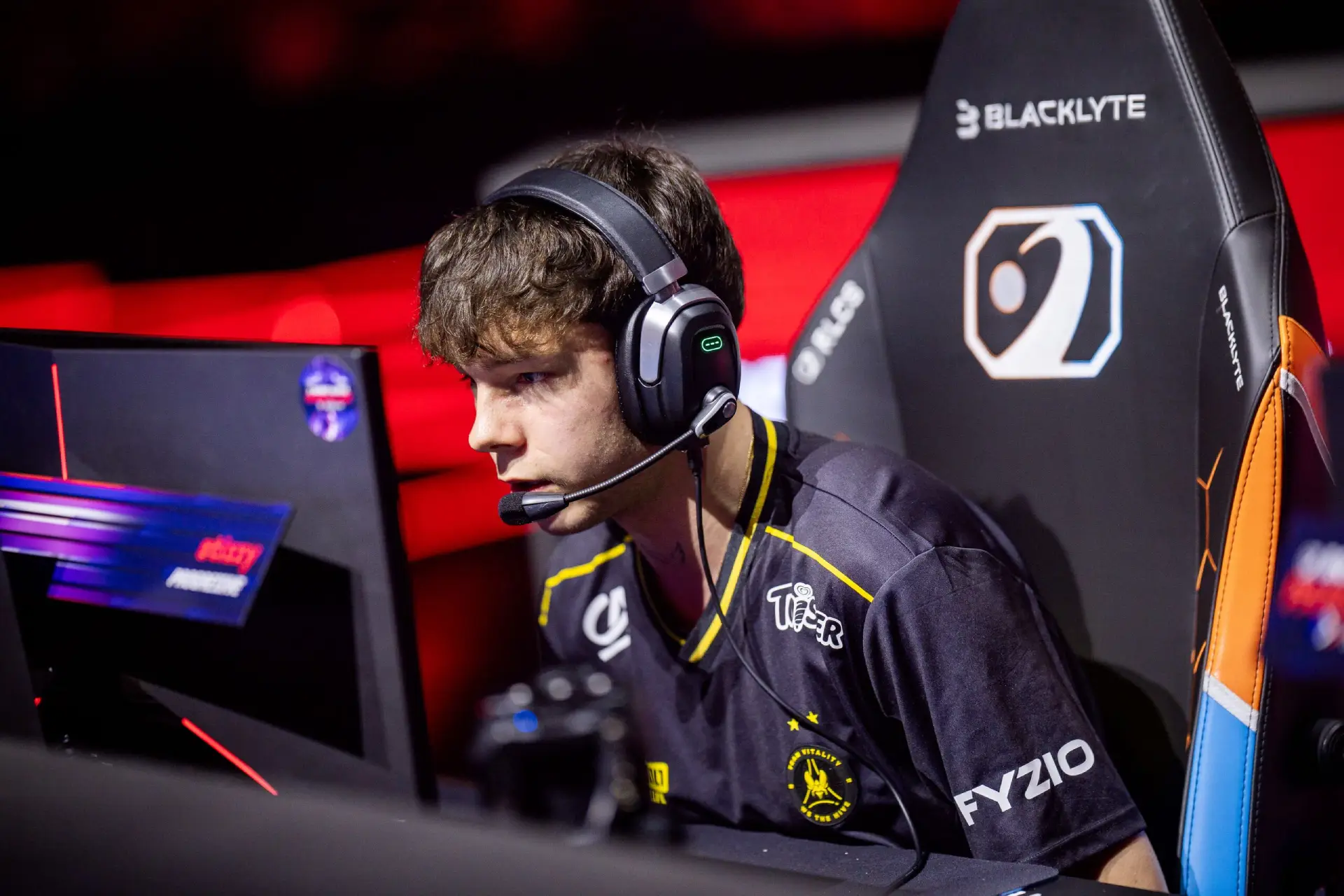 Stizzy spent RLCS 2026 competing with Team Vitality. Credit: Michal Konkol