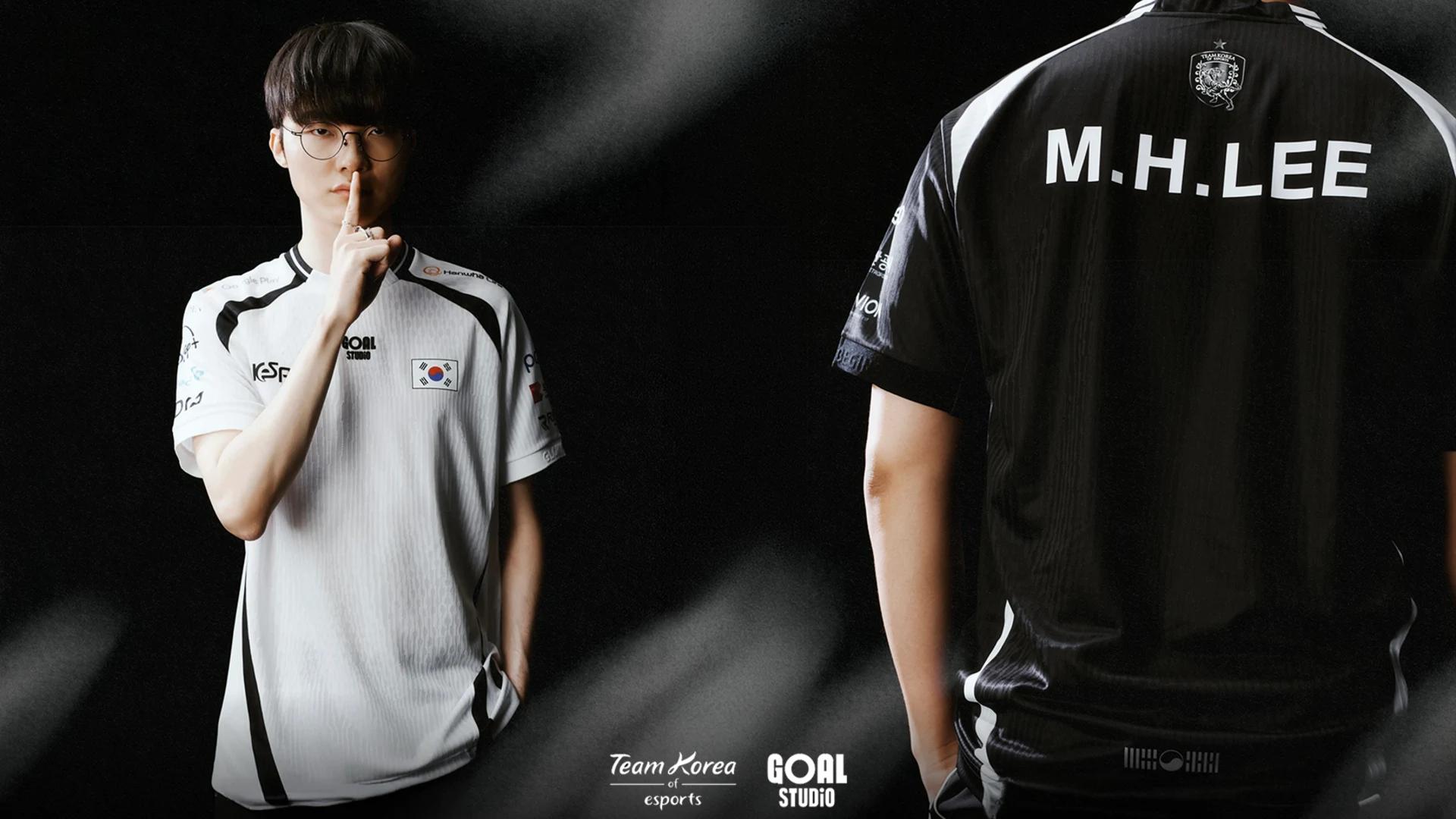 Team Korea’s Asian Games 2026 esports uniforms. Credit: KeSPA