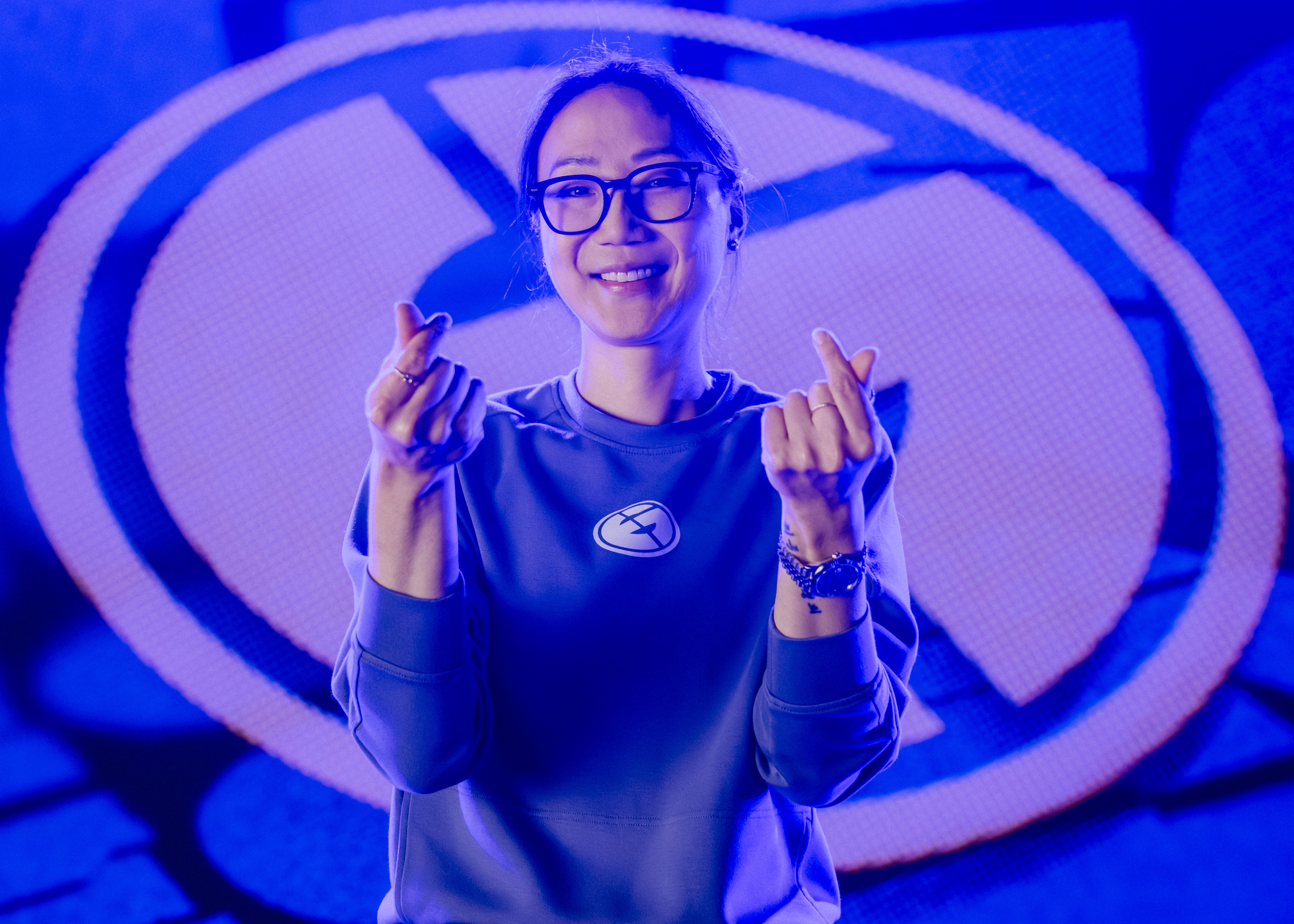 Potter, the coach of Evil Geniuses, who won the Champions in 2023 with EG. Credit: Stefan Wisnoski/Riot Games