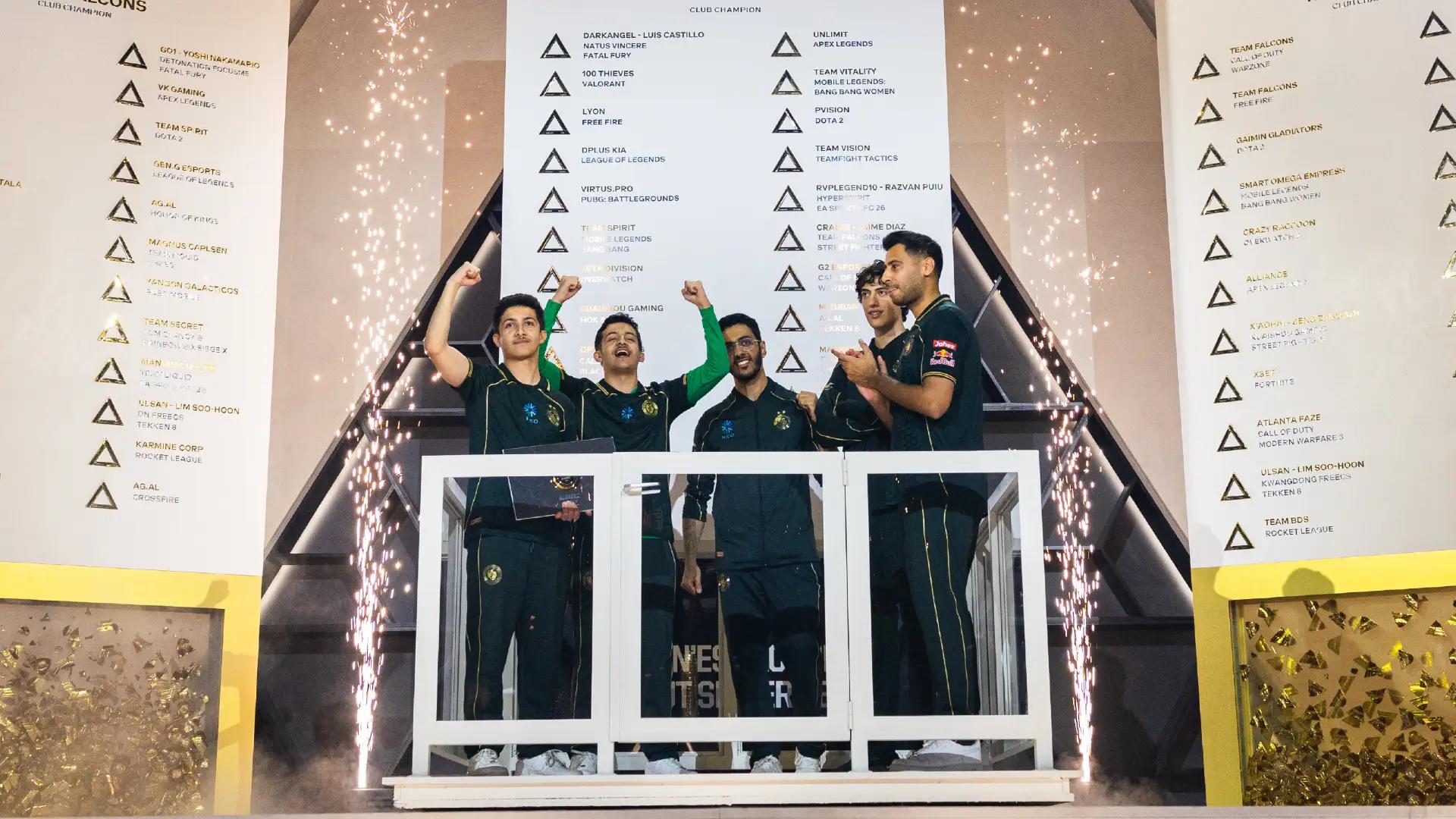 Team Falcons Rocket League team. Credit: EF