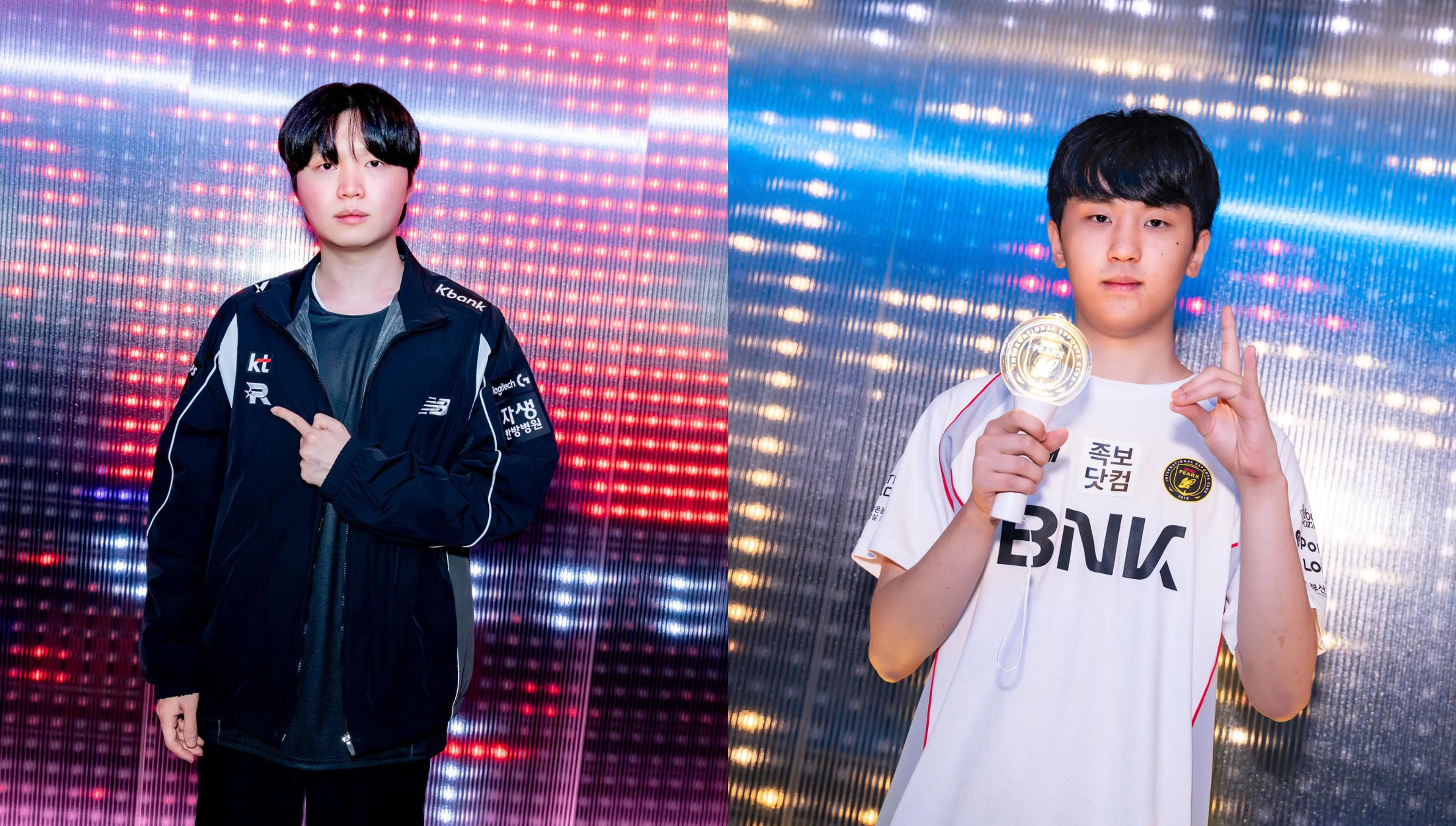 KT Rolster Bdd and BNK FearX Raptor