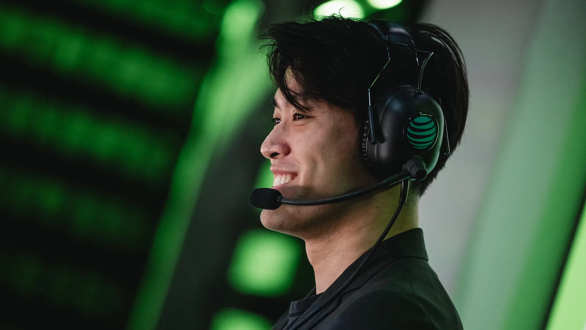 Coach WildTurtle of Shopify Rebellion on stage during LTA North
