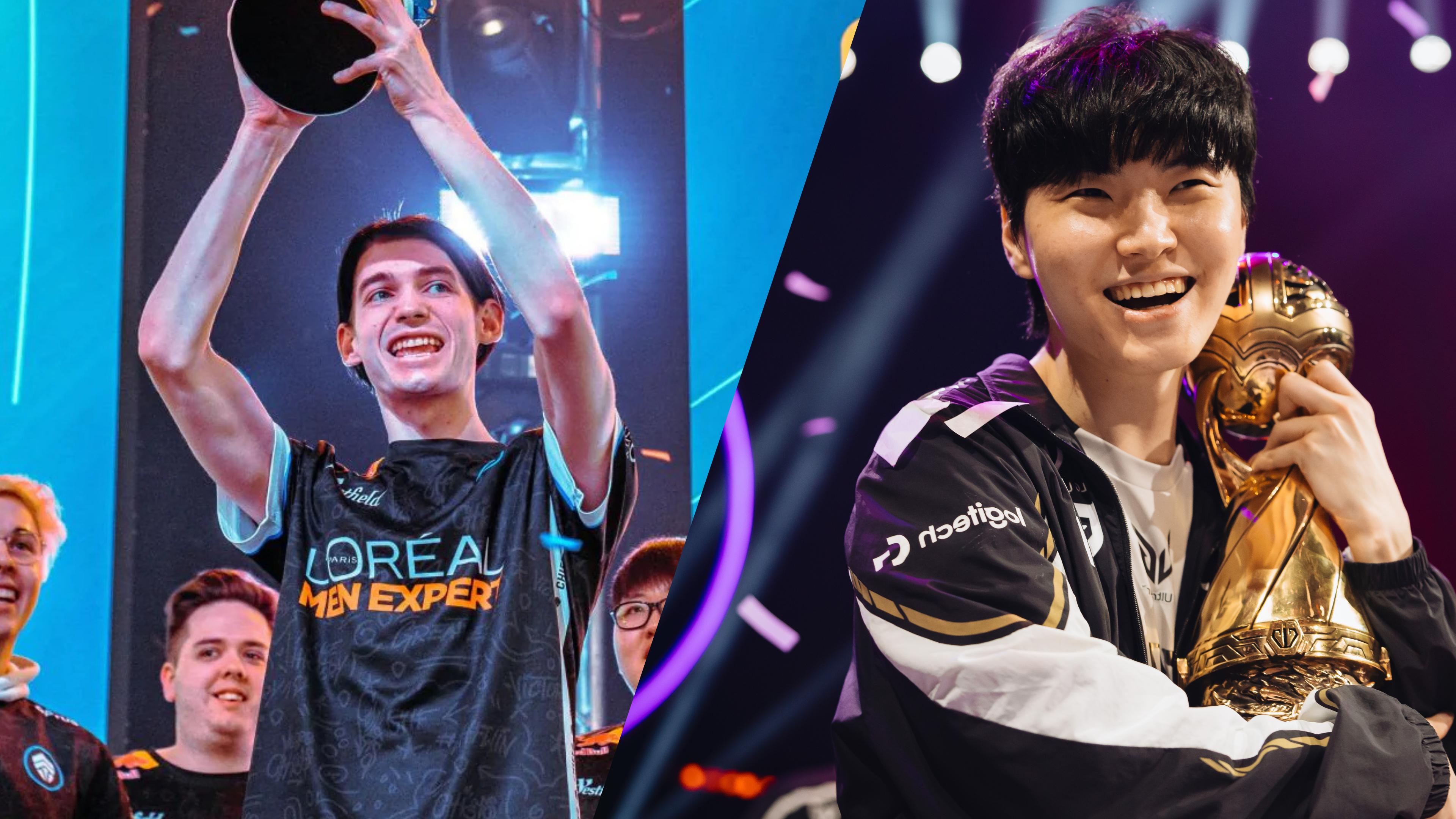 Chiefs Esports Club's roster lifting the trophy in LCO Split 2