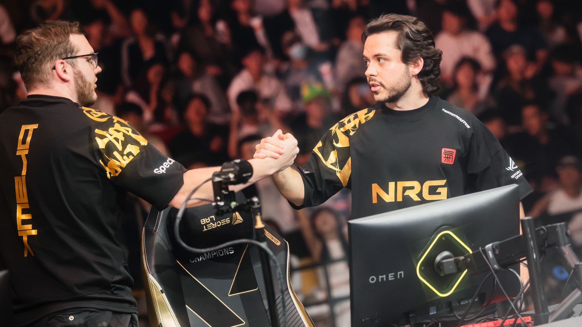 NRG brawk and Ethan. Credit: Colin Young-Wolff/Riot Games