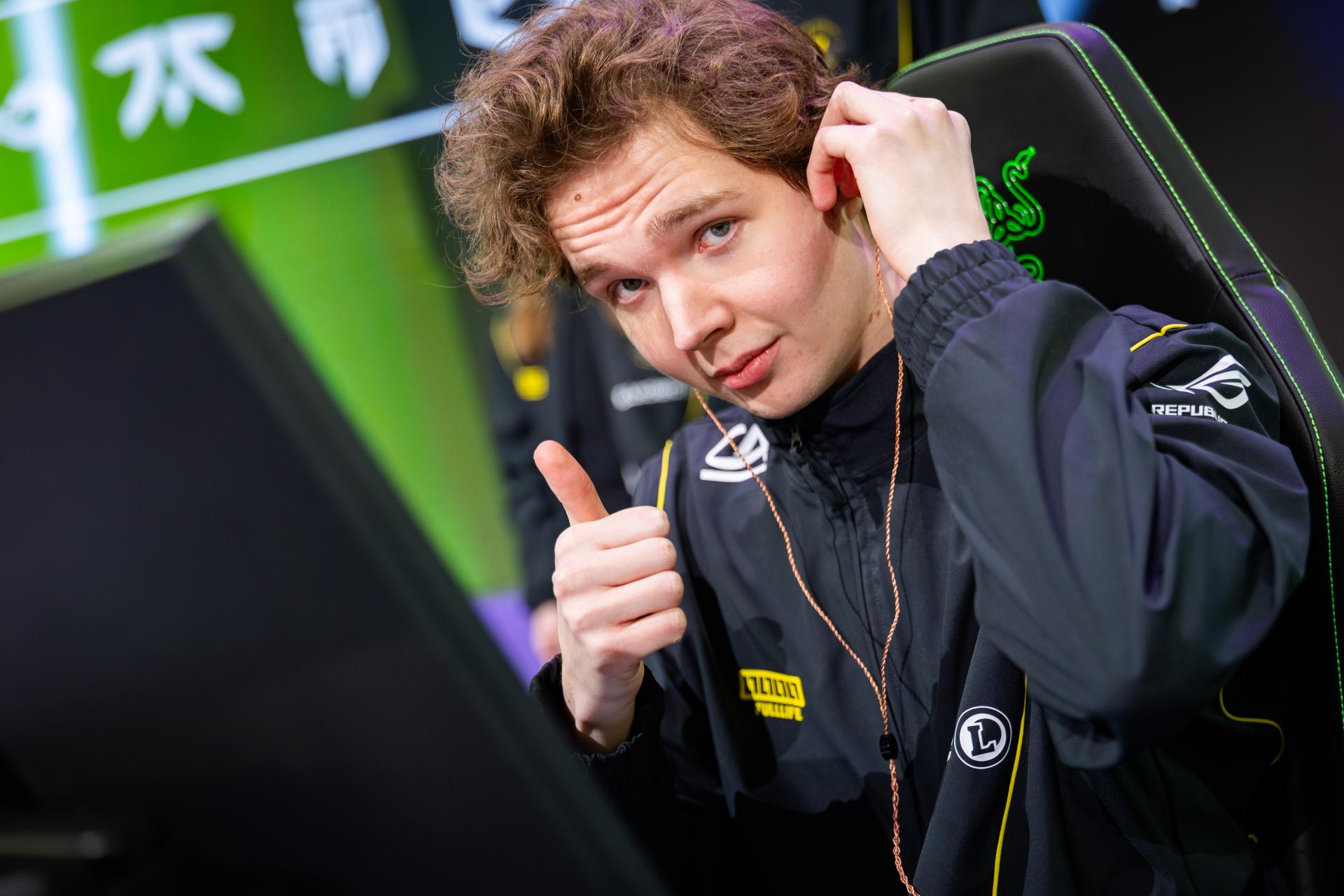 Jamppi during the game against Fnatic. Credit: MichaĆ Konkol/Riot Games