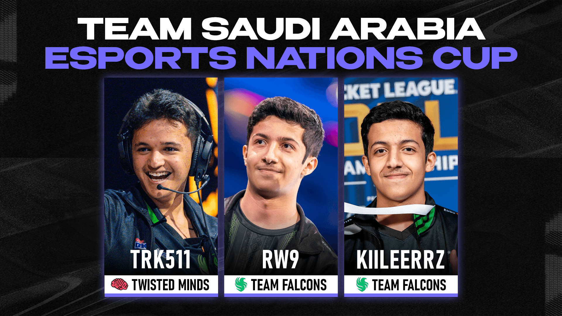 Saudi Arabia ENC Rocket League Roster. Credit: Sheep Esports