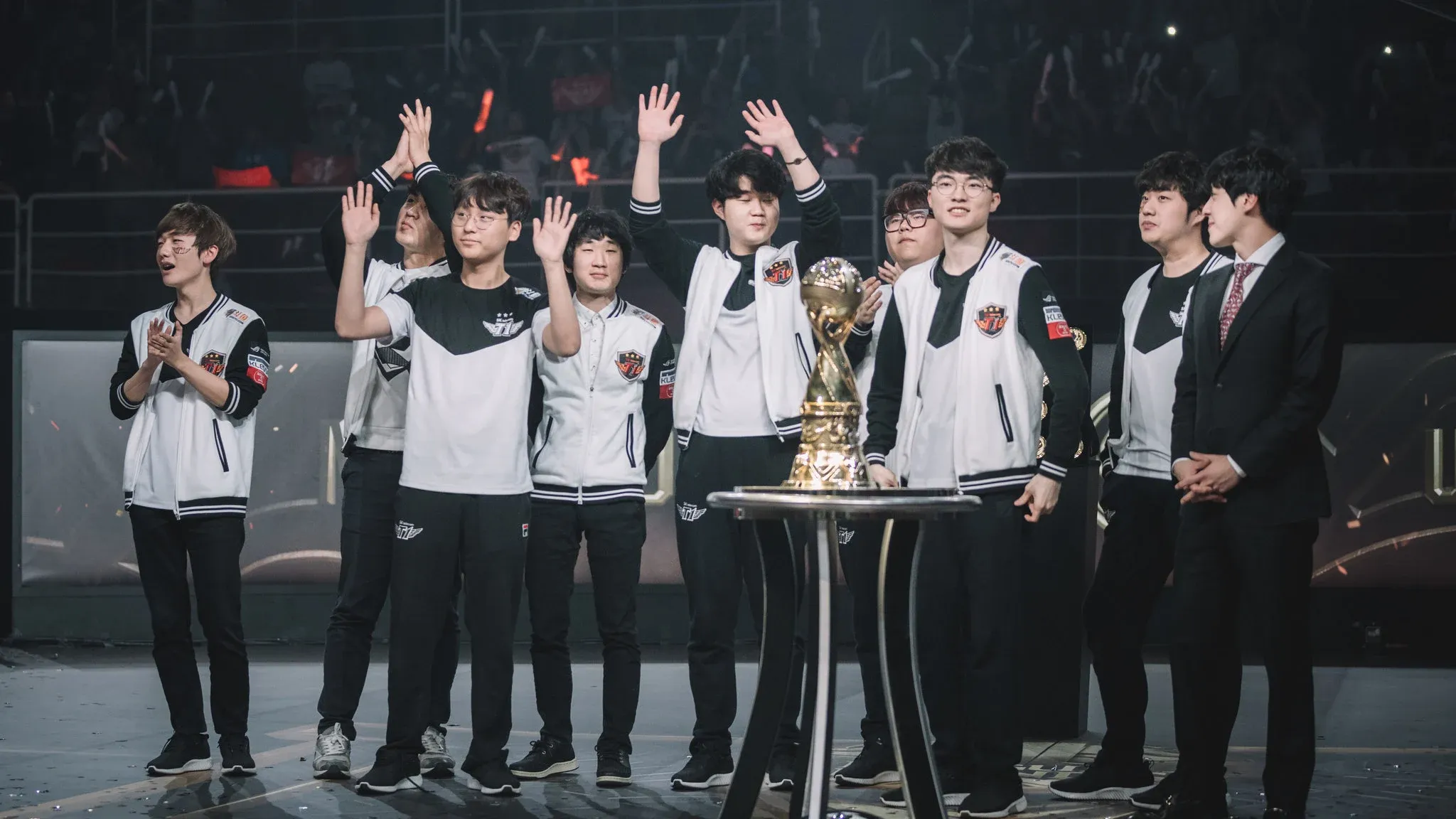 SK Telecom T1 at MSI 2017. Credit: Riot Games