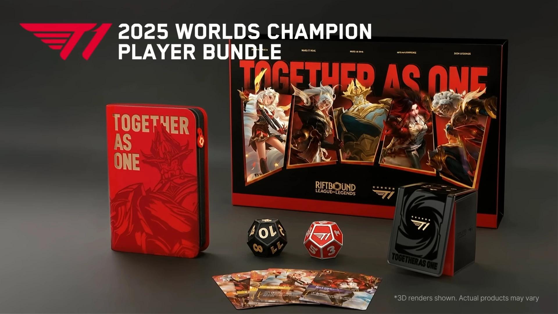 The Riftbound x T1 2025 Worlds Champion Collection. Credit: Riot Games